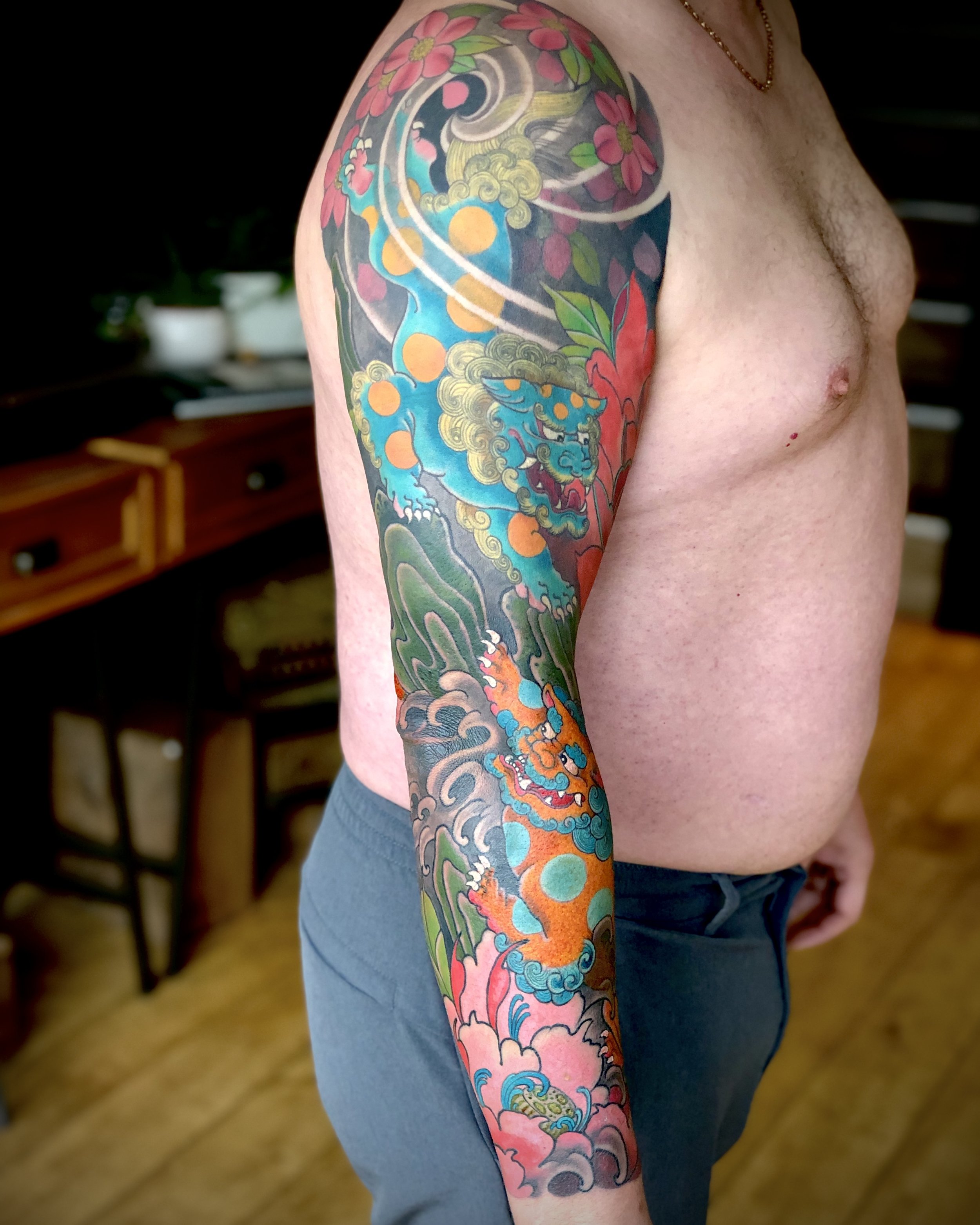 Japanese tattoo Foo dog