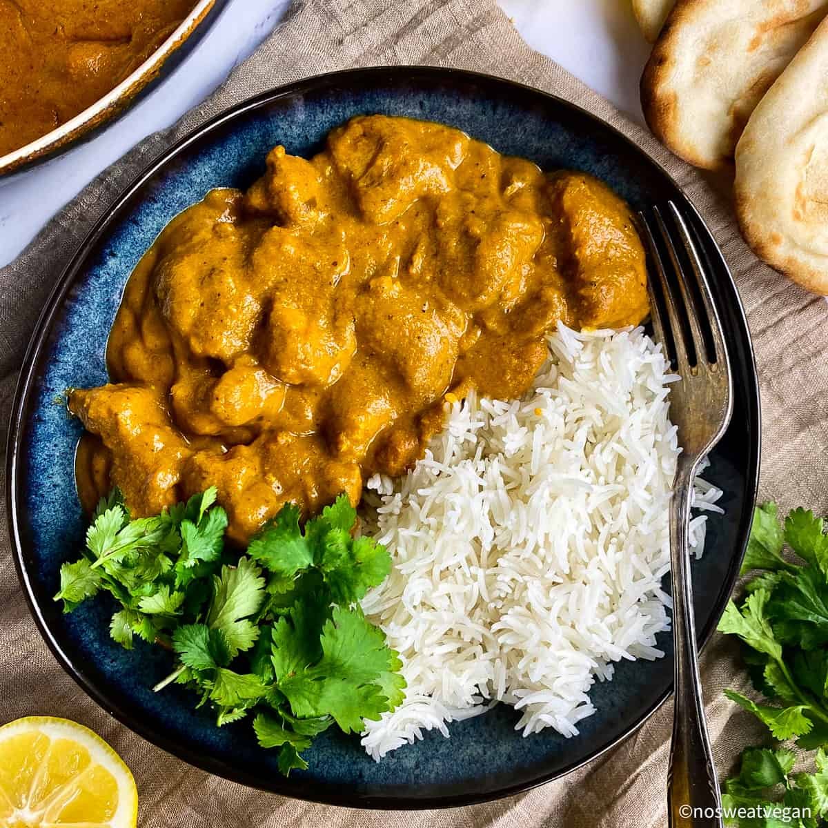 Vegan Butter Chicken Platter