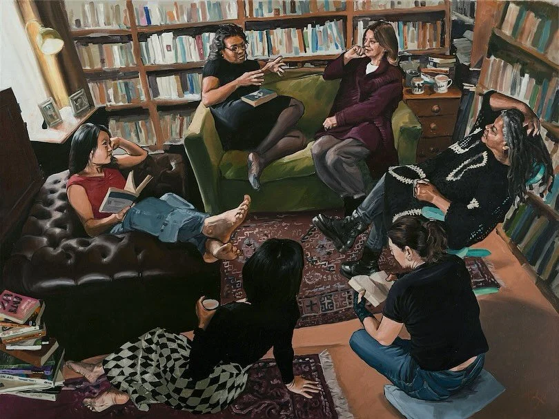 At Gather RI, we&rsquo;re investing in artists both here in Rhode Island and across the globe. 🎨

A recent addition to our collection is a commissioned oil painting by UK-based painter @naomitomkys. This stunning piece features women from Tomkys&rsq