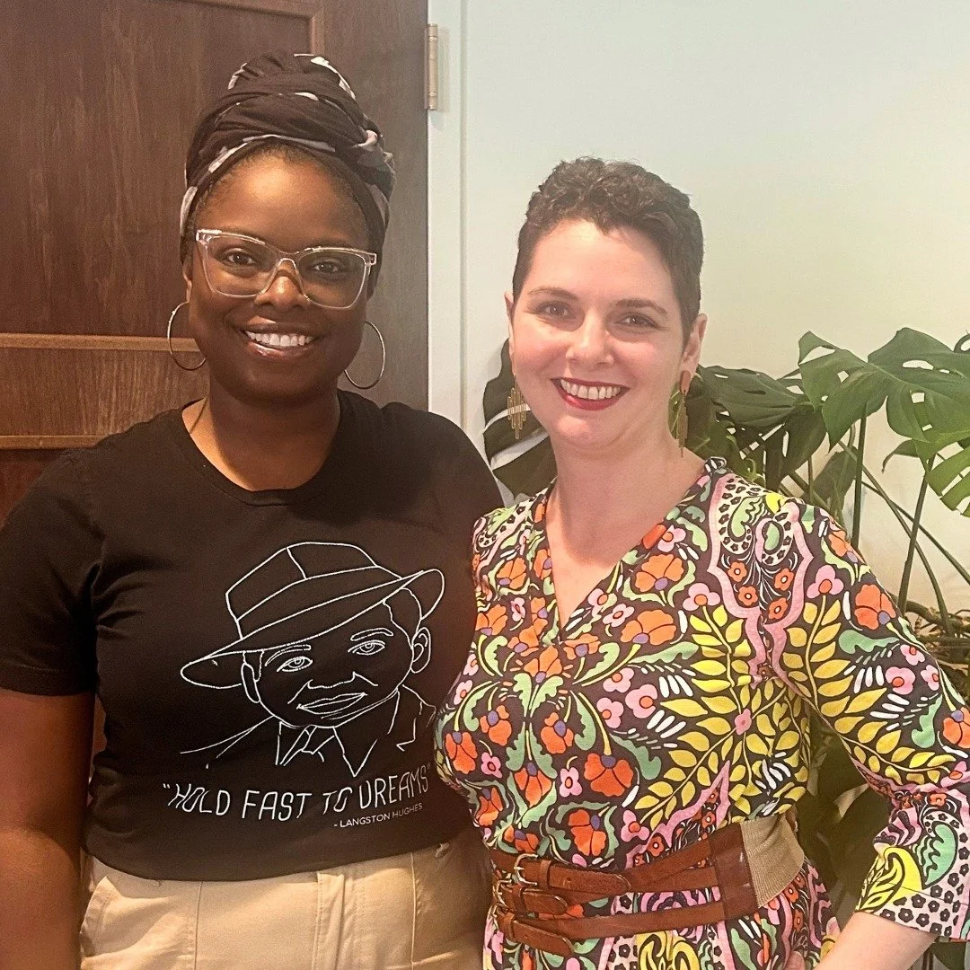 Enjoyed laughter and connection with Latoya Watts, Founder and Executive Director of @wattsnaturaltutoring on a recent tour of Gather RI.

Of course, we had to grab a photo in front of our magnificent monstera&mdash;a centerpiece in our member Haven!