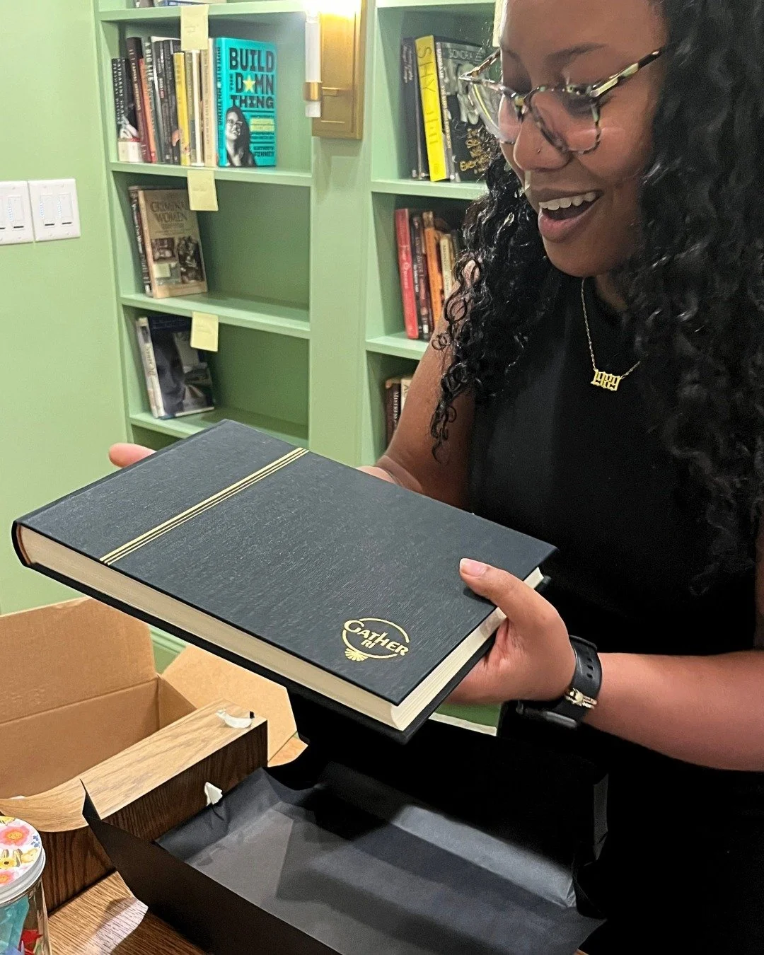 Huge thank you to @HopeBindery for helping bring the vision of our guest book to life! 📚✨

We're especially excited to congratulate Caleb on becoming the new owner and are grateful to collaborate with a local artisan continuing the tradition of book