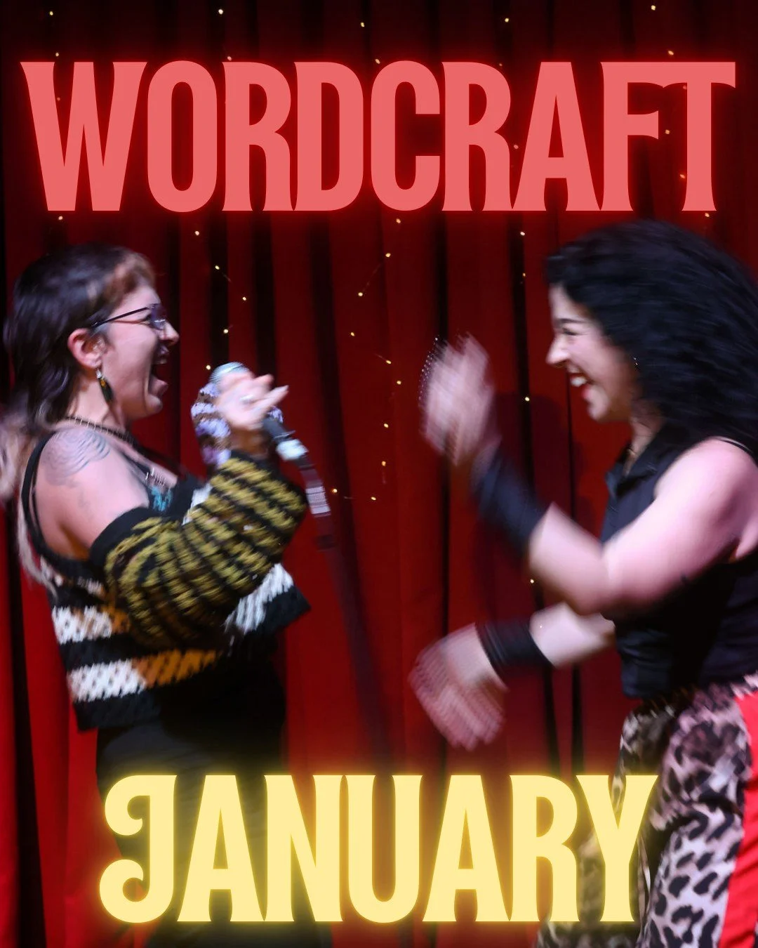 Welcome to 2026, artists xx We can't wait to continue hosting you.

We're growing together this year, and it's all jam packed from the get go. I am away for all of Jan, but that doesn't mean the Wordcraft world stops spinning. 

Tickets are live now,