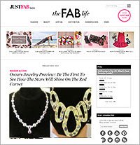 Cover page of a fashion magazine featuring jewelry and accessories, including necklaces with pearl and gold designs.