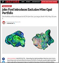 Two colorful 3D maps of Australia showing mineral deposits, illustrating a mine exploration portfolio.