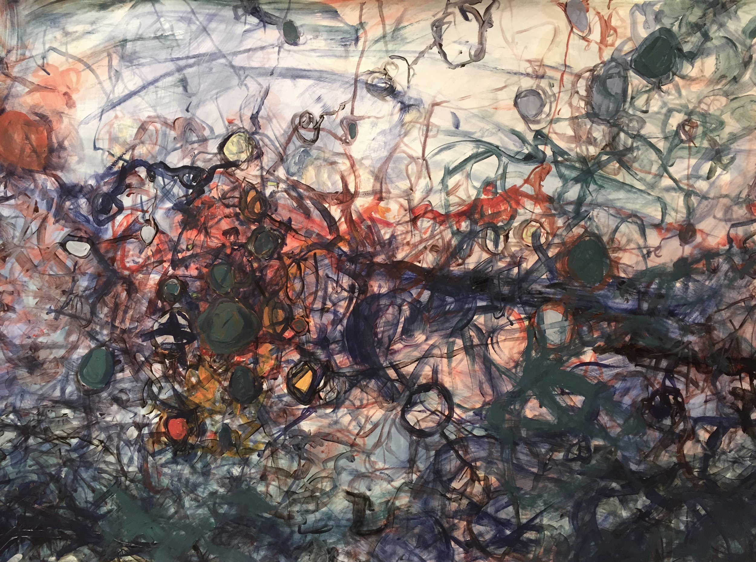 Susanne Williams | Moving, 2015 | 30 x 22 inches | Acrylic on paper