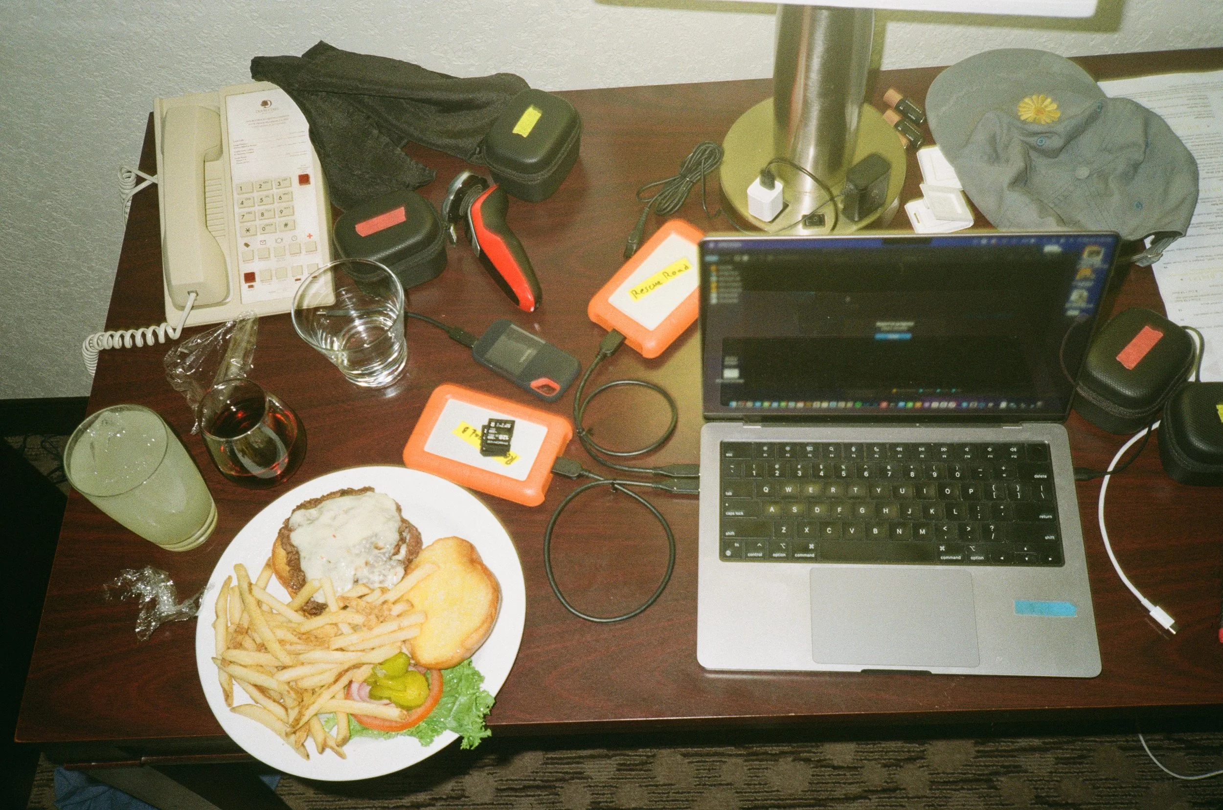 Nicholas Dorsey behind the scenes on a film production, San Francisco director