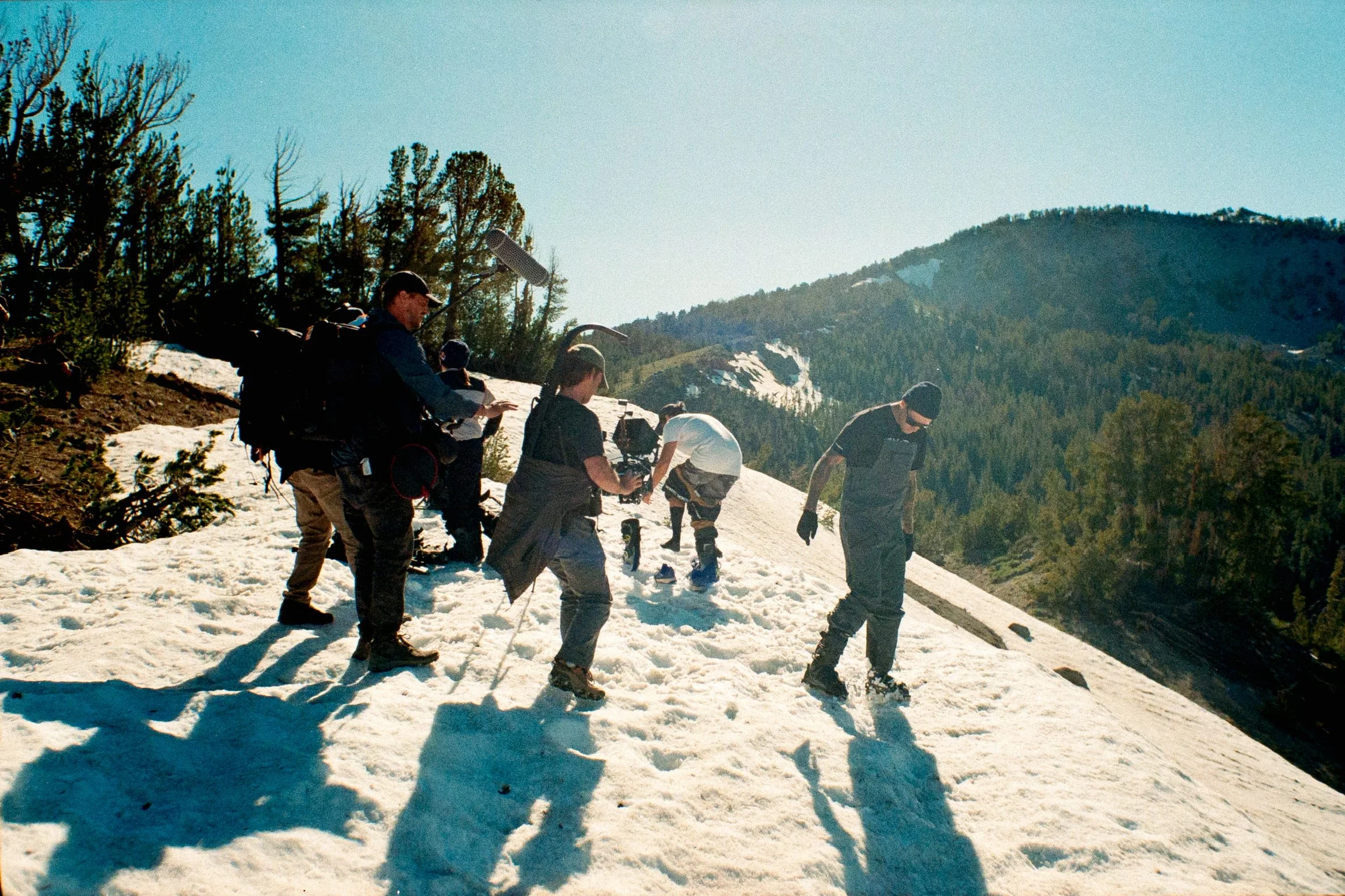 Nicholas Dorsey behind the scenes on a film production, San Francisco director