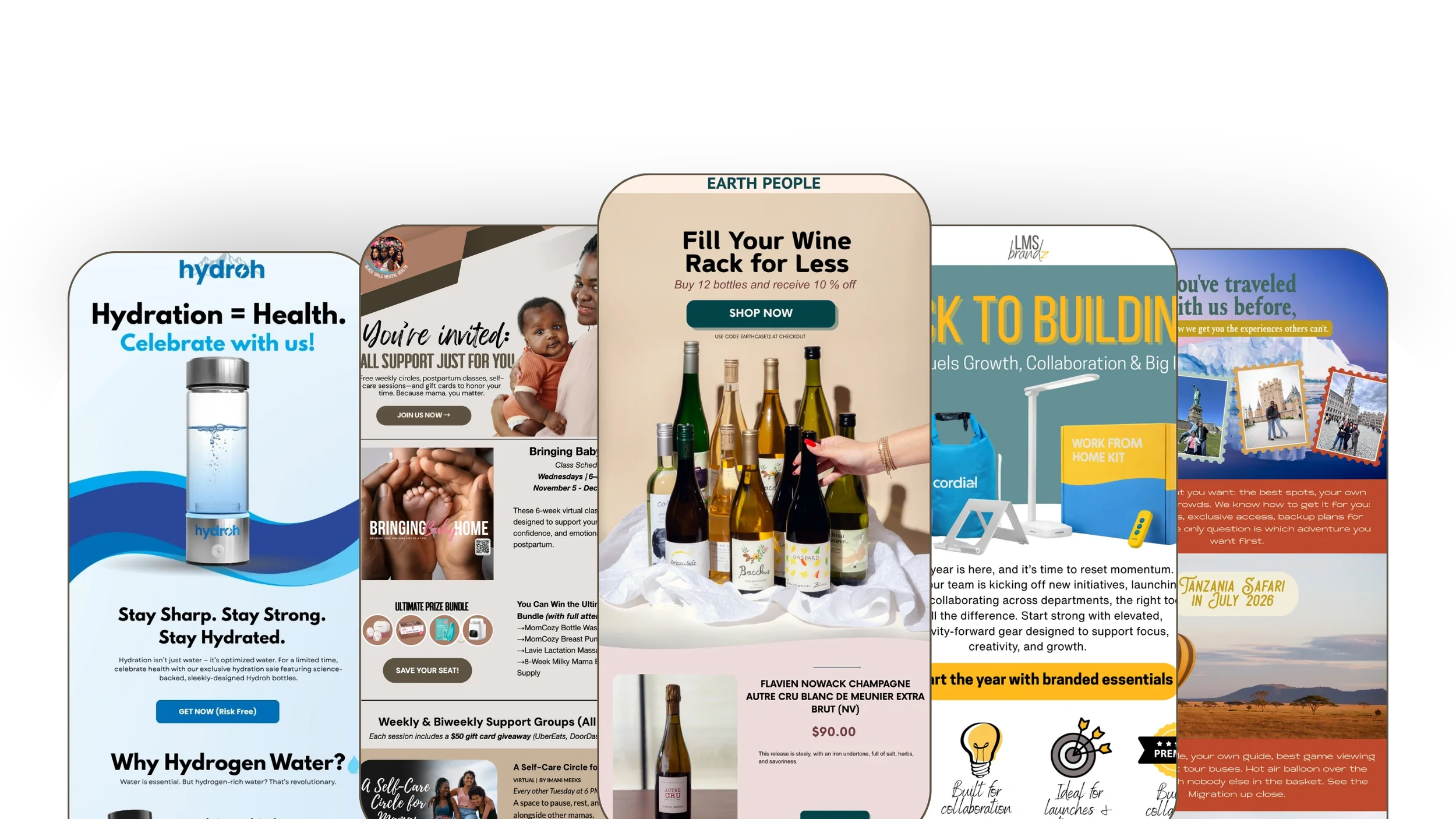 Email design project by Azi Creative Studio