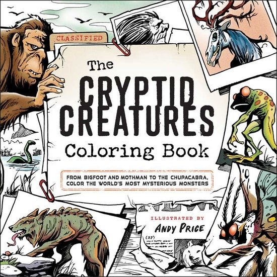 Cryptid Creatures Coloring Book by