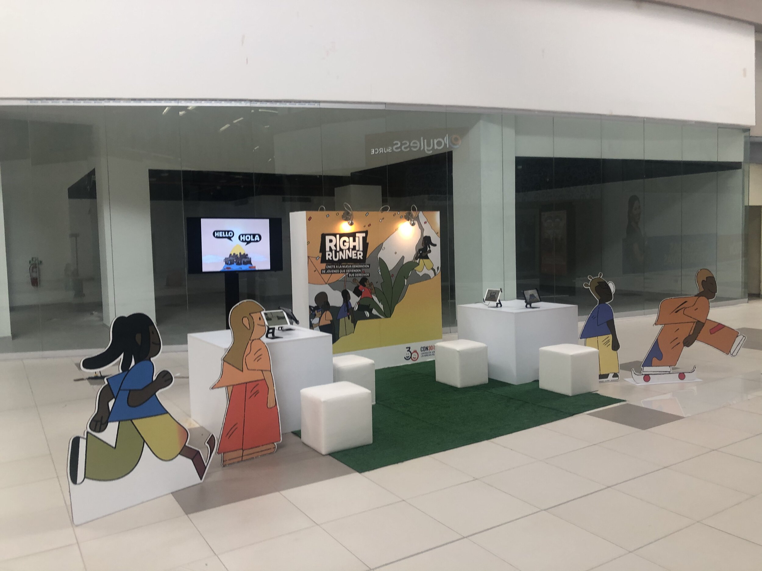 Unicef - Right Runner App Interactive Pop-Up Experience