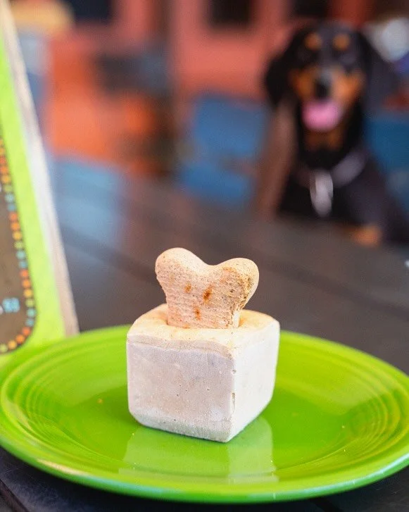 Did you know we&rsquo;ve got healthy in house made dogs treats for your bestie, along with a menu dedicated just for them? Bring &lsquo;em by!