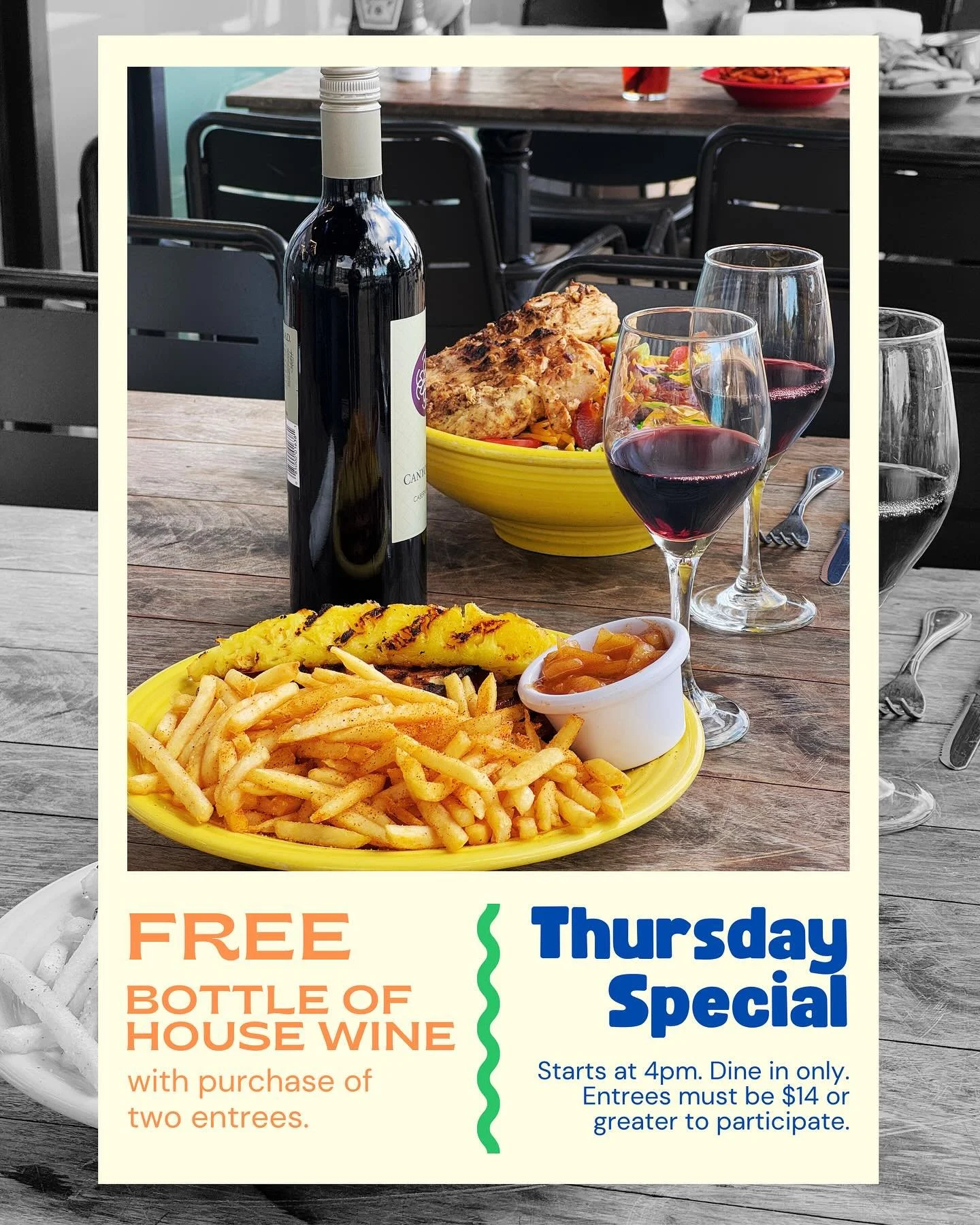 Free wine on a Thursday? Say less. 🍷