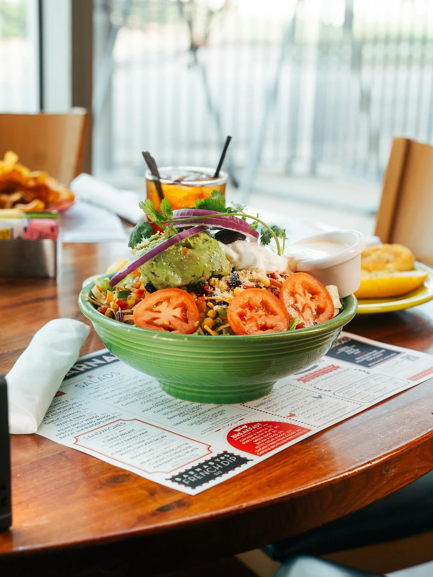 The Petaluma Salad: fresh greens, colorful veggies, and a little crunch in every bite.