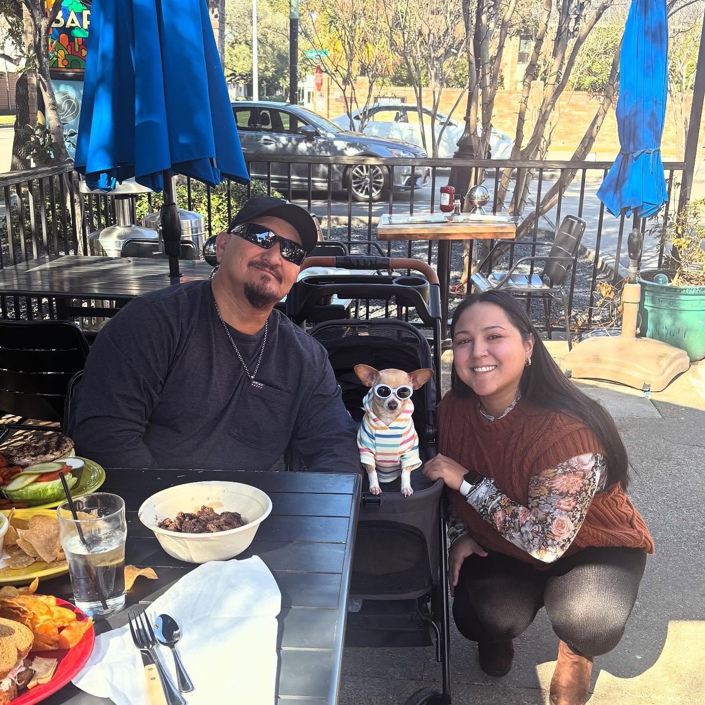 Isabella brought her humans out for a lunch this week. Thanks for the visit, y&rsquo;all. Until next time 🤠❤️