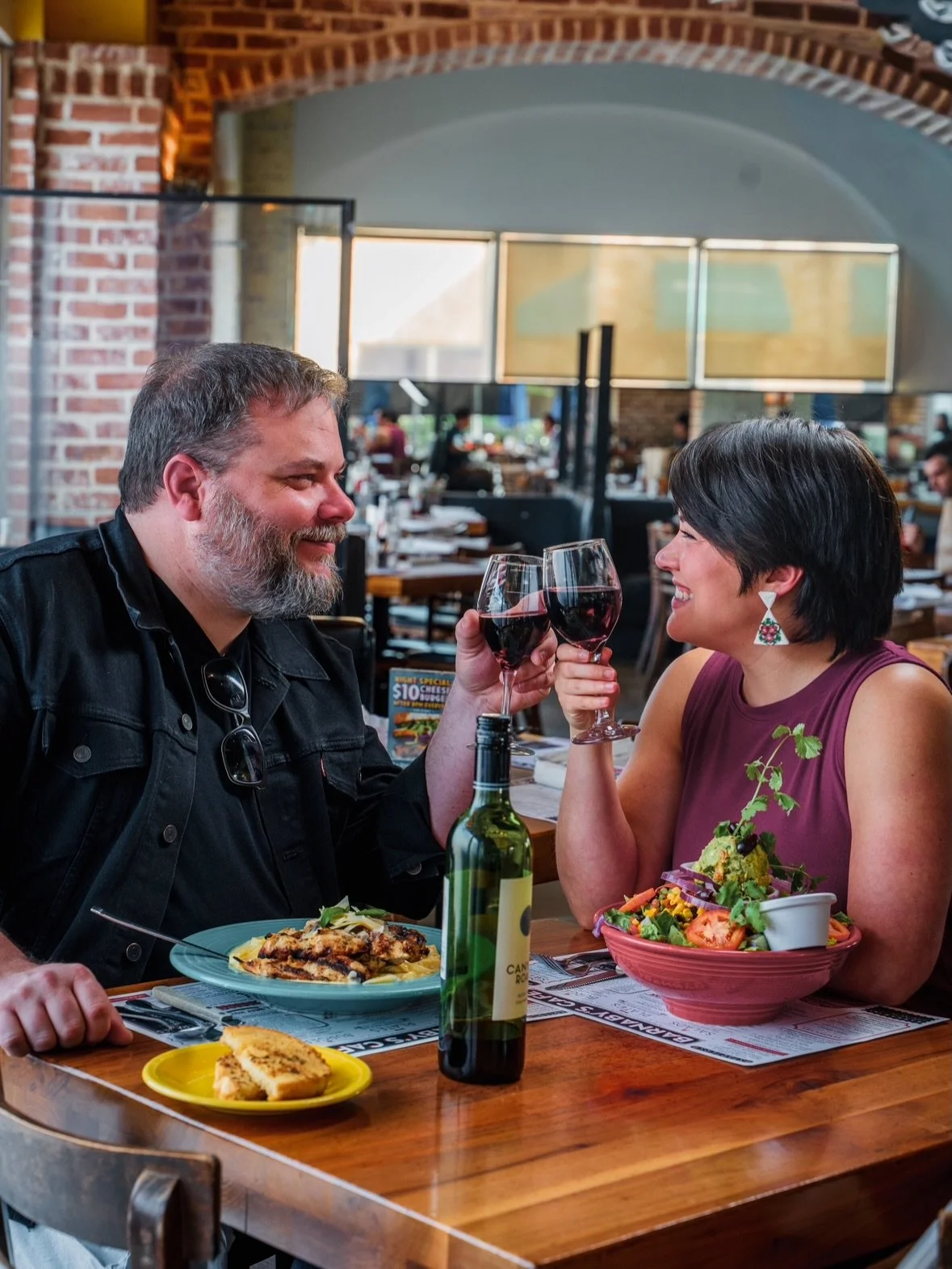 Today and every Thursday: Enjoy a complimentary bottle of house wine with the purchase of two entr&eacute;es. 🍷🔥❤️