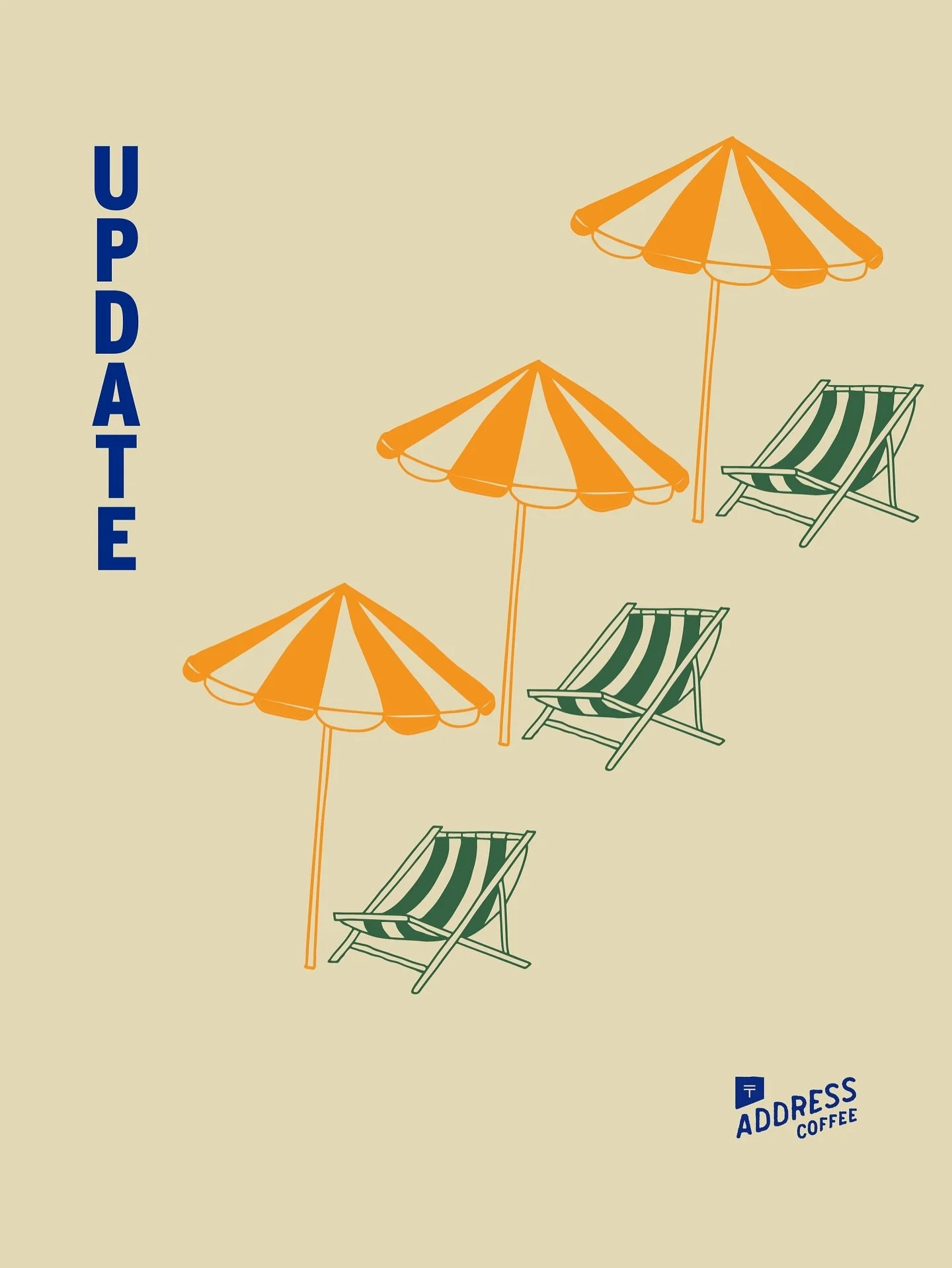 𓂃 ོ⋆☀︎𓂃
Taking a little extra room to follow the sun.

We&rsquo;ll be CLOSED on Tuesdays for the summer. 
OPEN Wednesday through Monday, 7am &ndash; 3pm.