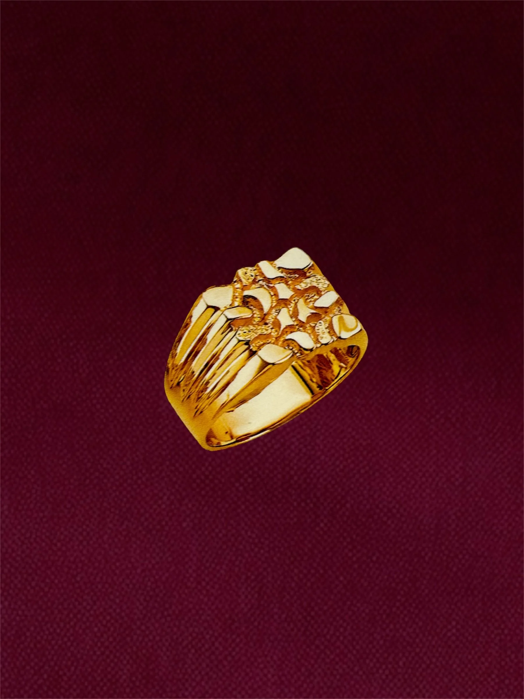MENS NUGGET RING