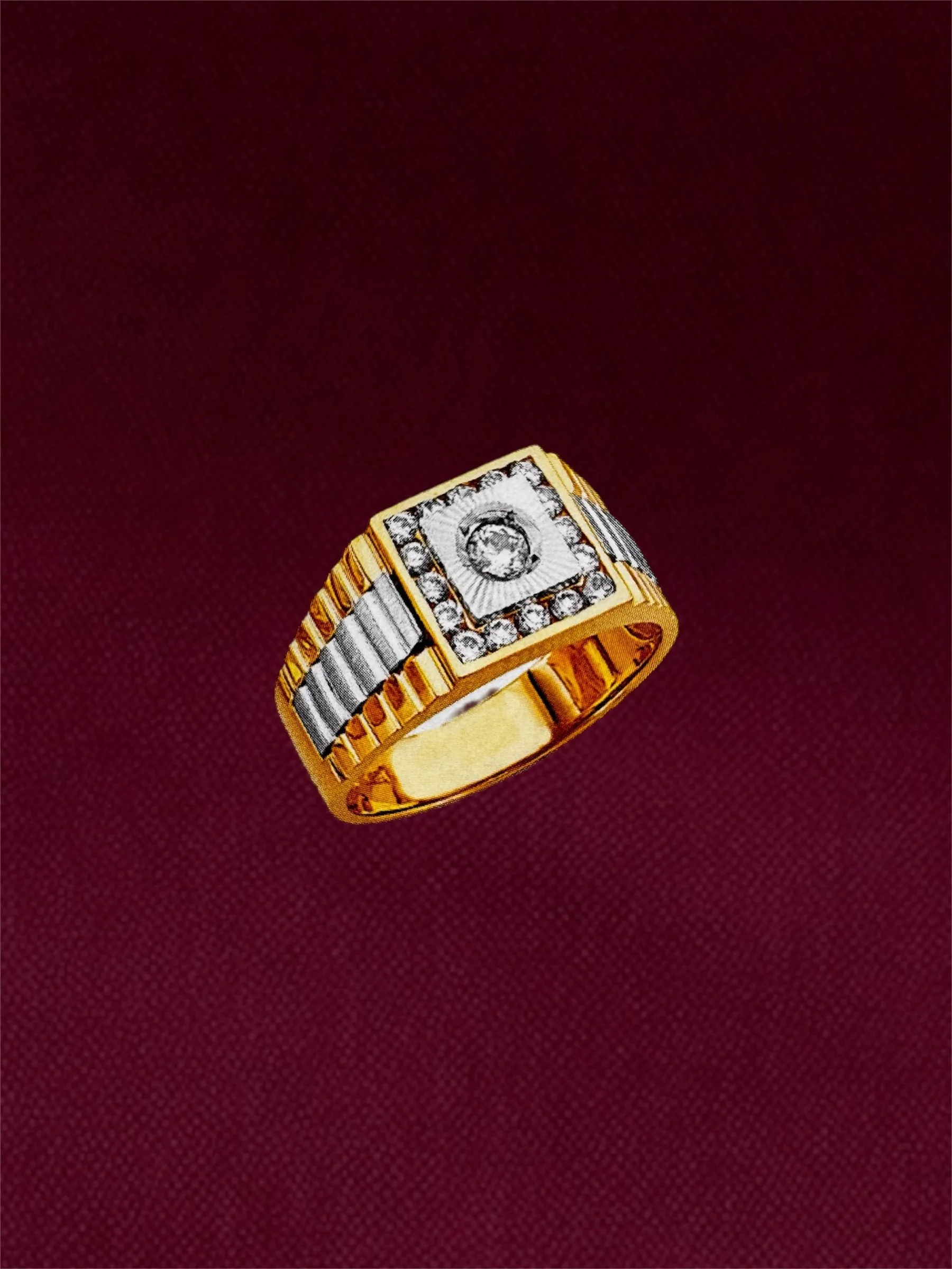 MENS RING W/STONES