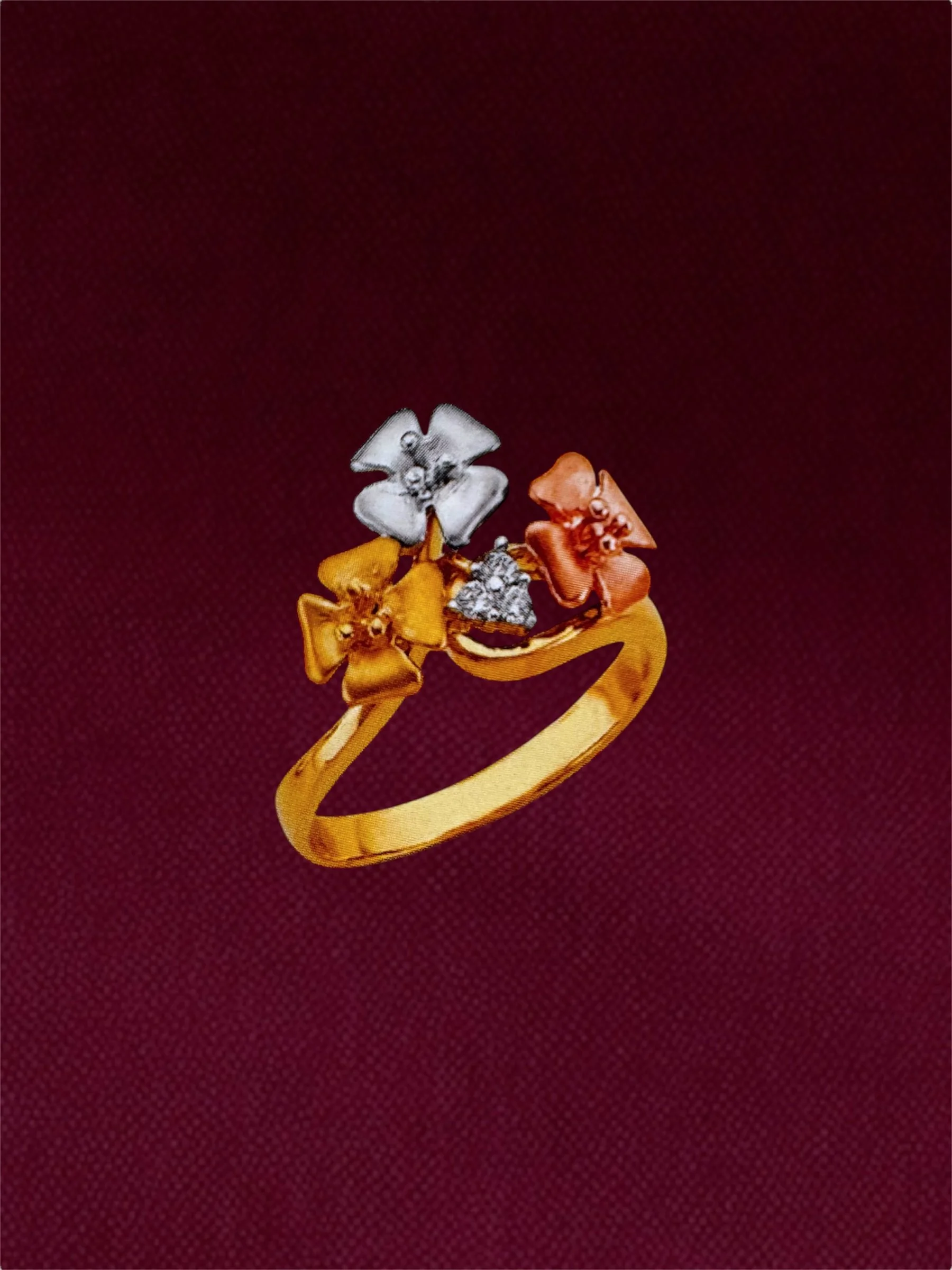 WOMENS FLOWER RING