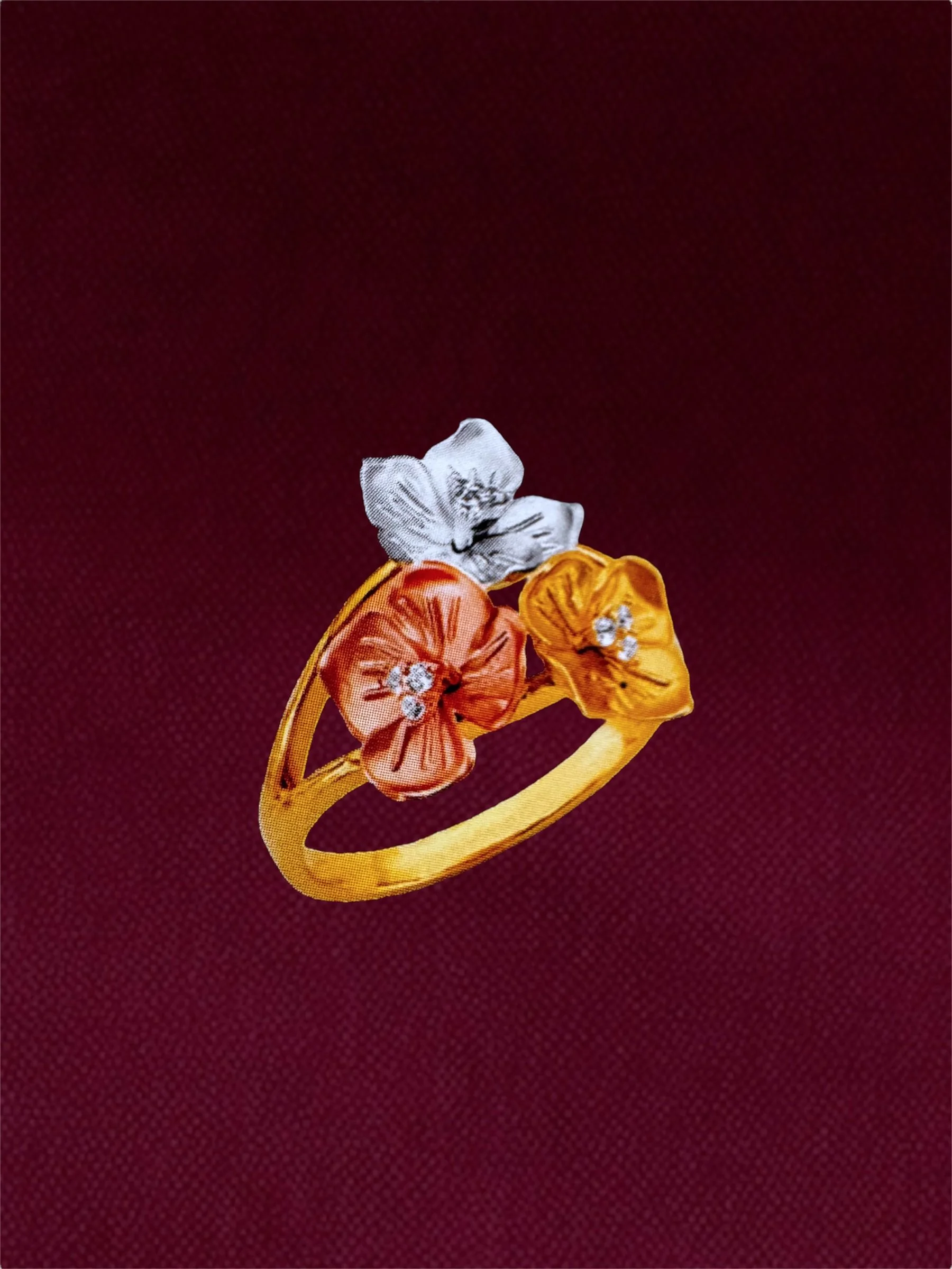 WOMENS FLOWER RING