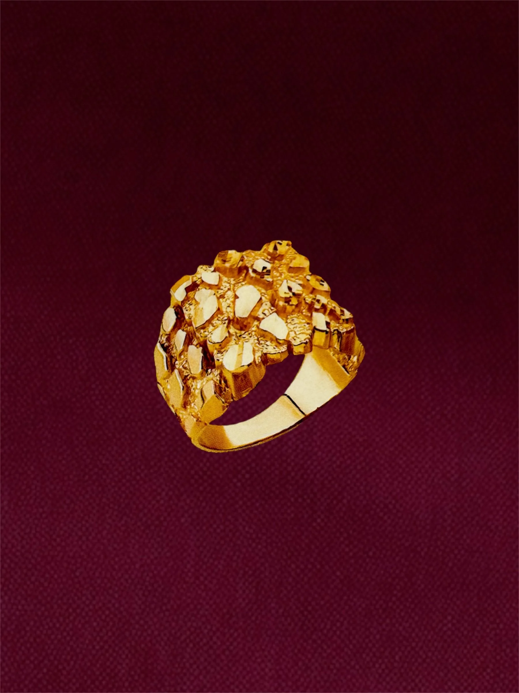 MENS NUGGET RING