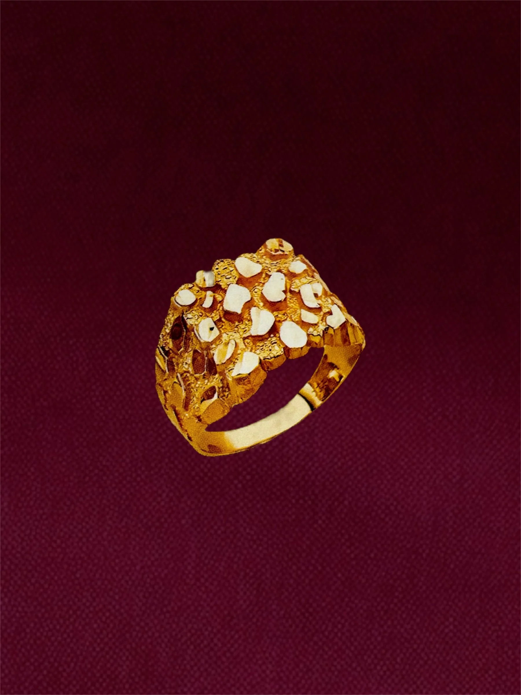 MENS NUGGET RING