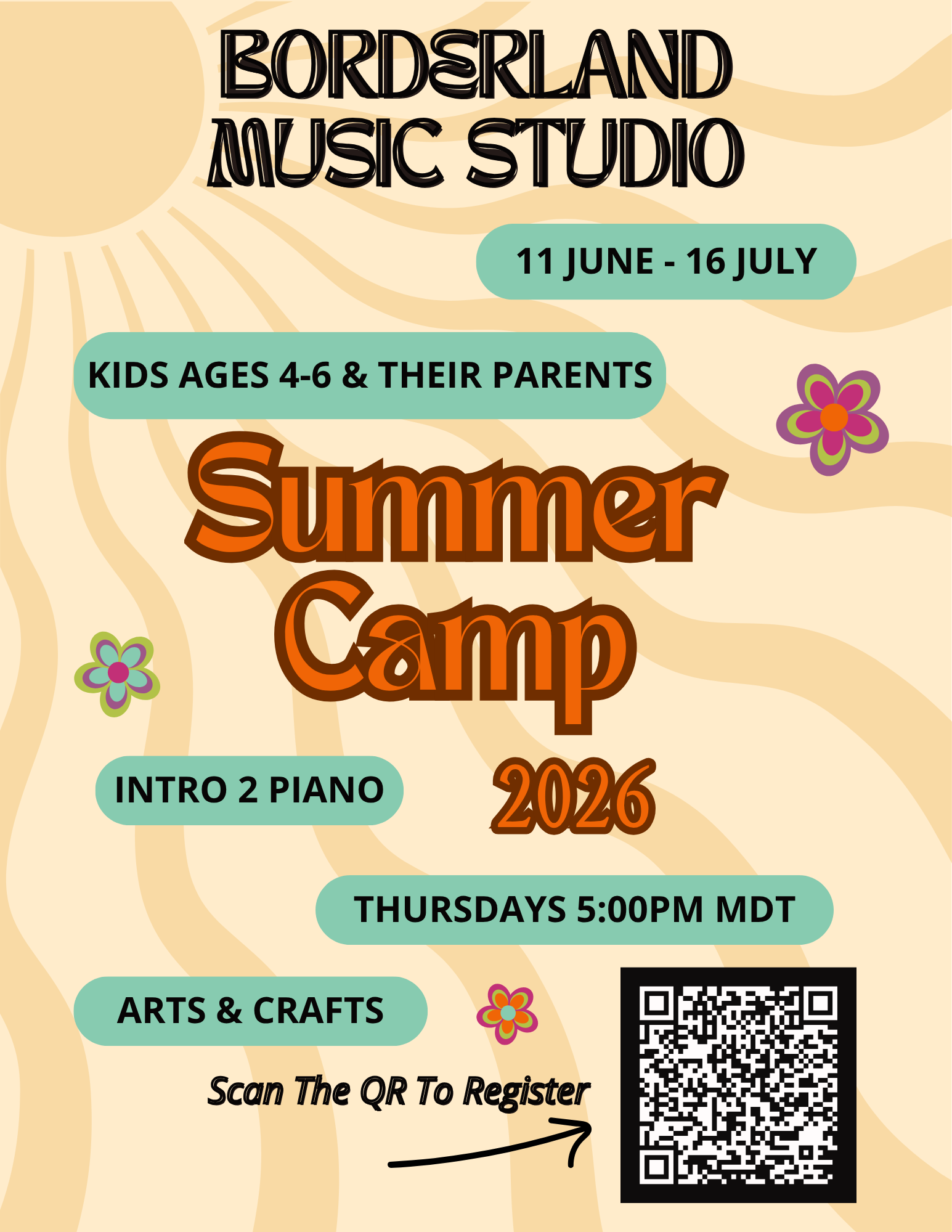 online piano camp for kids ages 4-6 QR code