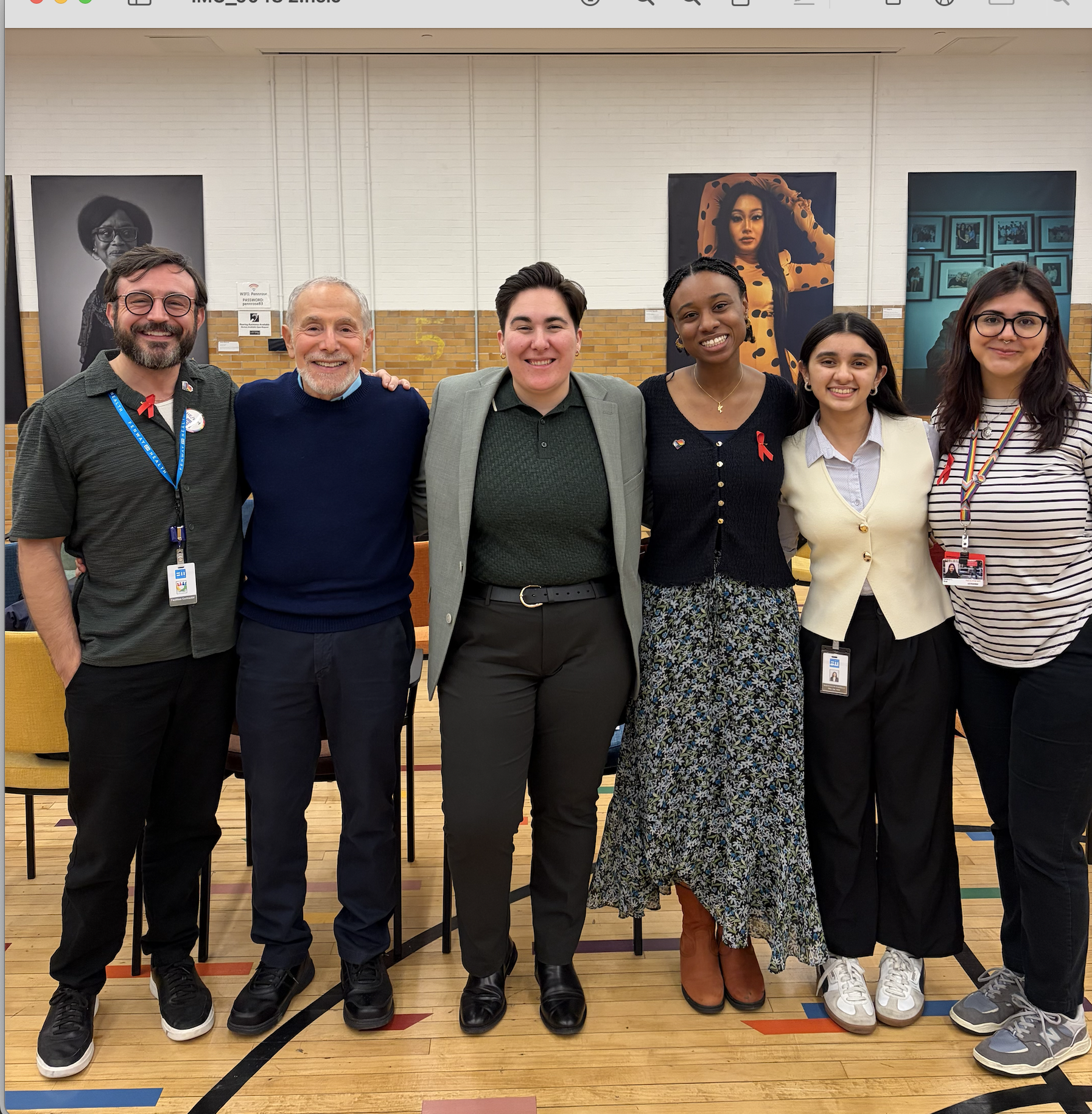 Ryan with Dr. Mayer and TFI staff