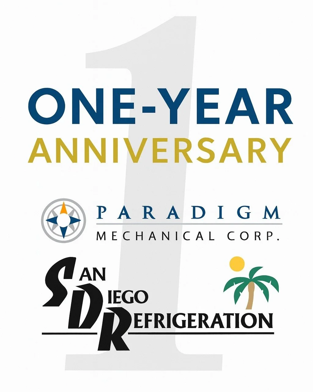 One year ago today, San Diego Refrigeration joined the Paradigm Mechanical family &mdash; and what a year it&rsquo;s been!

From expanding our resources to strengthening our service capabilities, this partnership has allowed us to continue delivering