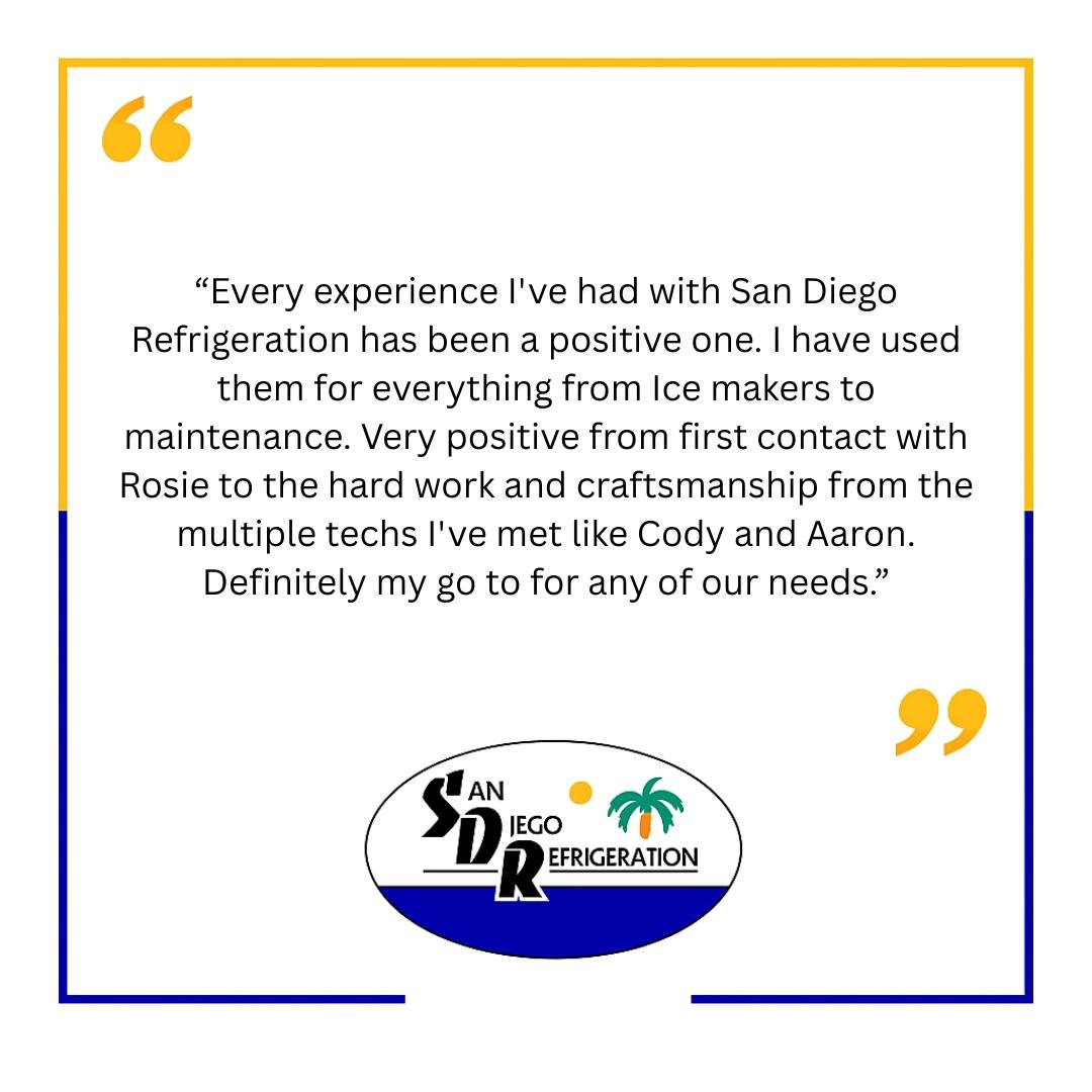 Shoutout to amazing clients who make what we do worth it! 🙌 Big thanks for the kind words and for recognizing our crew &mdash; Rosie, Cody, and Aaron always bring their A-game. We&rsquo;re proud to be your trusted refrigeration team!
#CustomerLove #