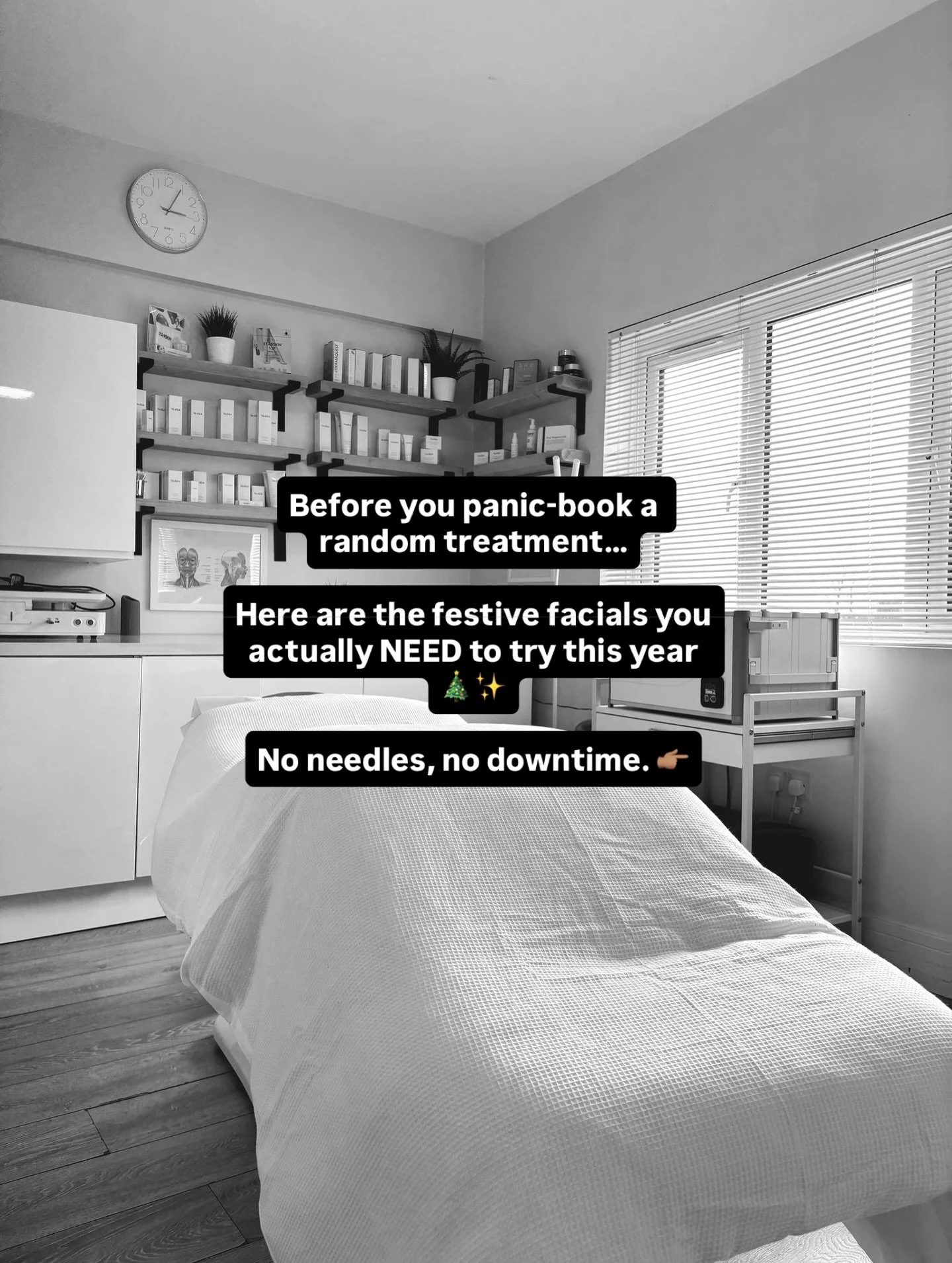 If your December diary is stacked with parties, family plans and &ldquo;just one more mulled wine&rdquo; moments, 🍷 you need these festive facials in your life! 

All non-invasive, no needles, zero downtime&hellip; just glowing, plump, bright skin t