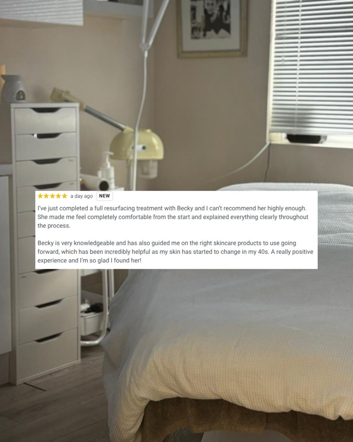 A huge thank you to our lovely client for this 5⭐ Google review. It really means so much to us! 🤎

We&rsquo;re so pleased you enjoyed your resurfacing treatment course and left feeling more confident about how to care for your skin.

Skin naturally 