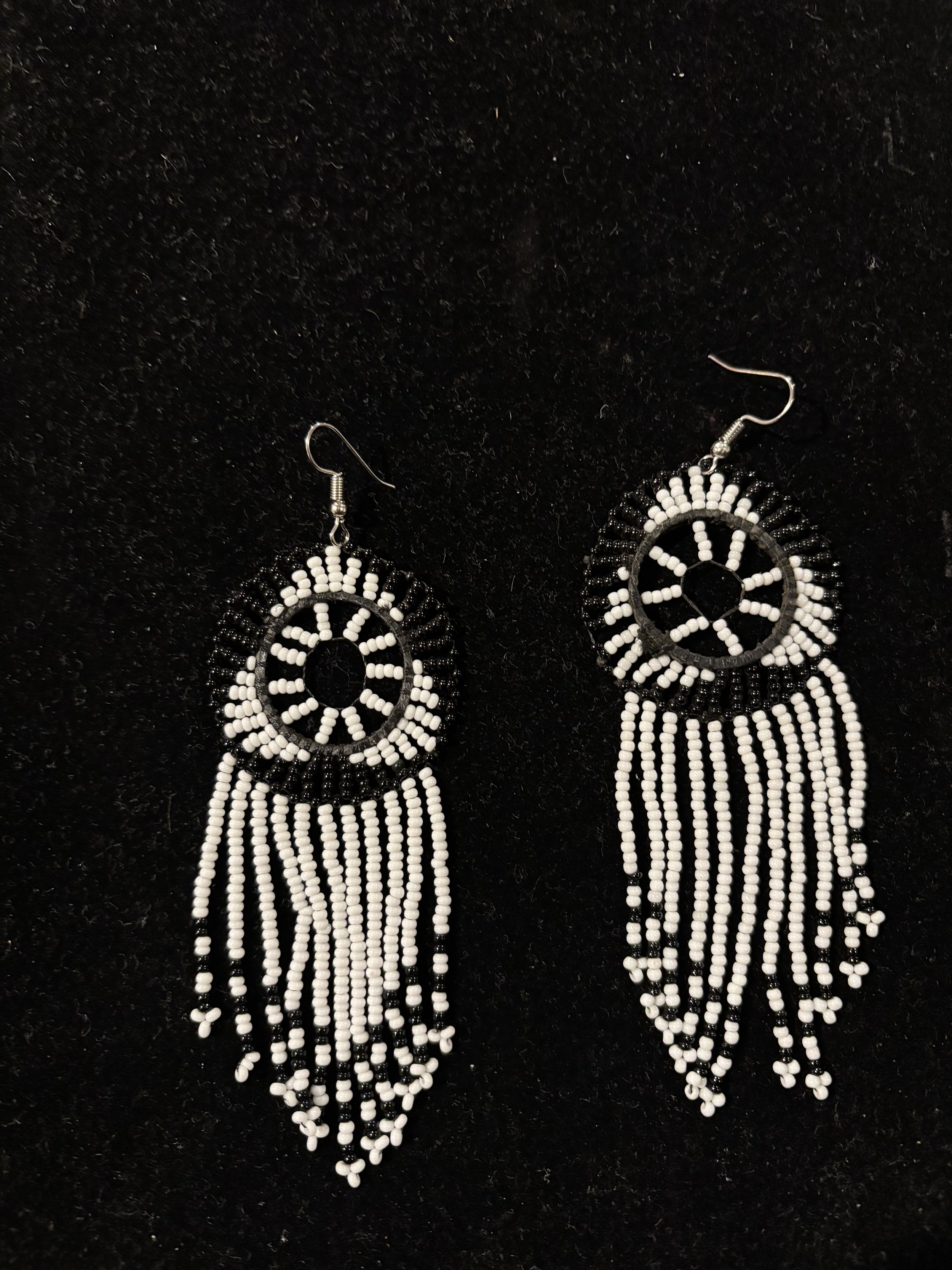 Handcrafted Beaded Drop Earrings