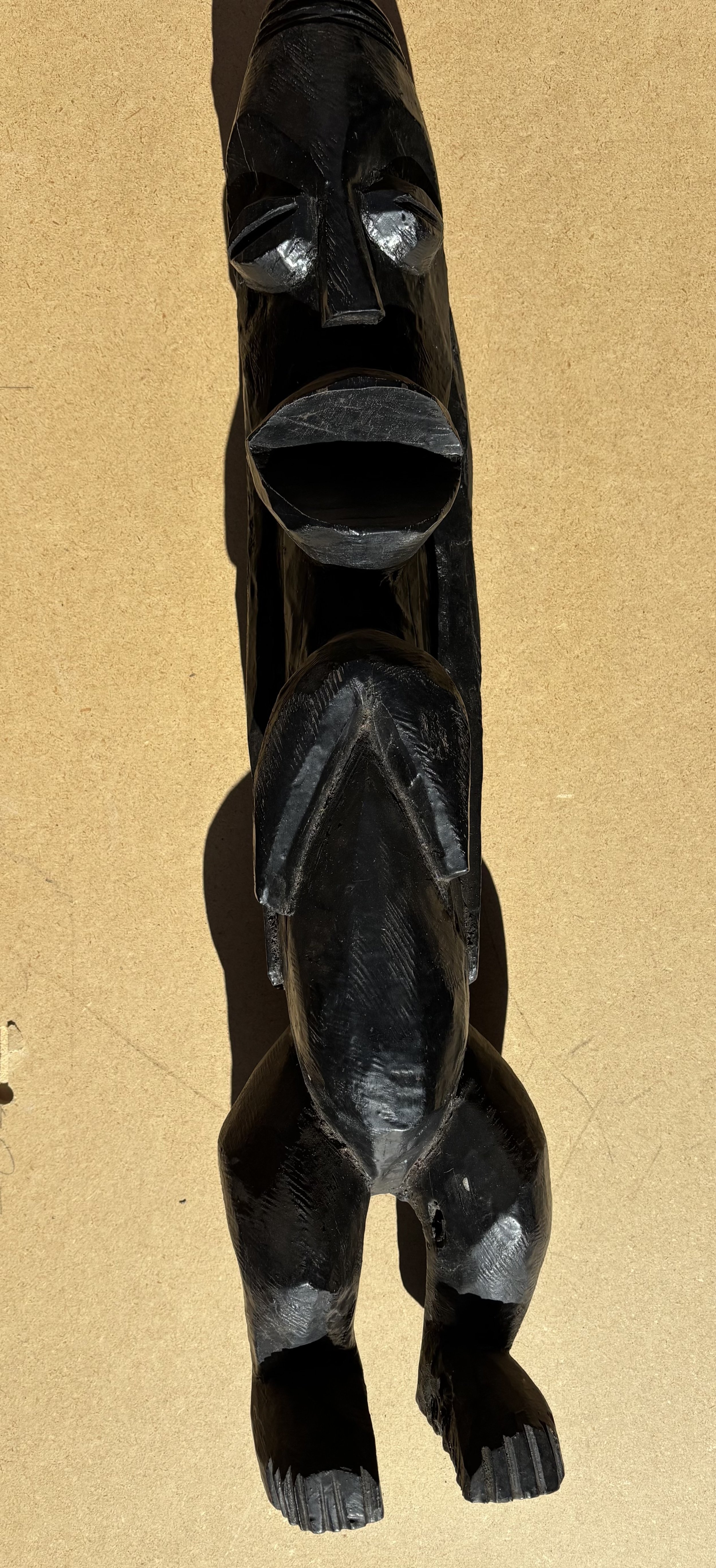 All Black African Statue