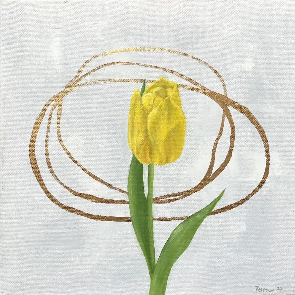 Bright spring tulip