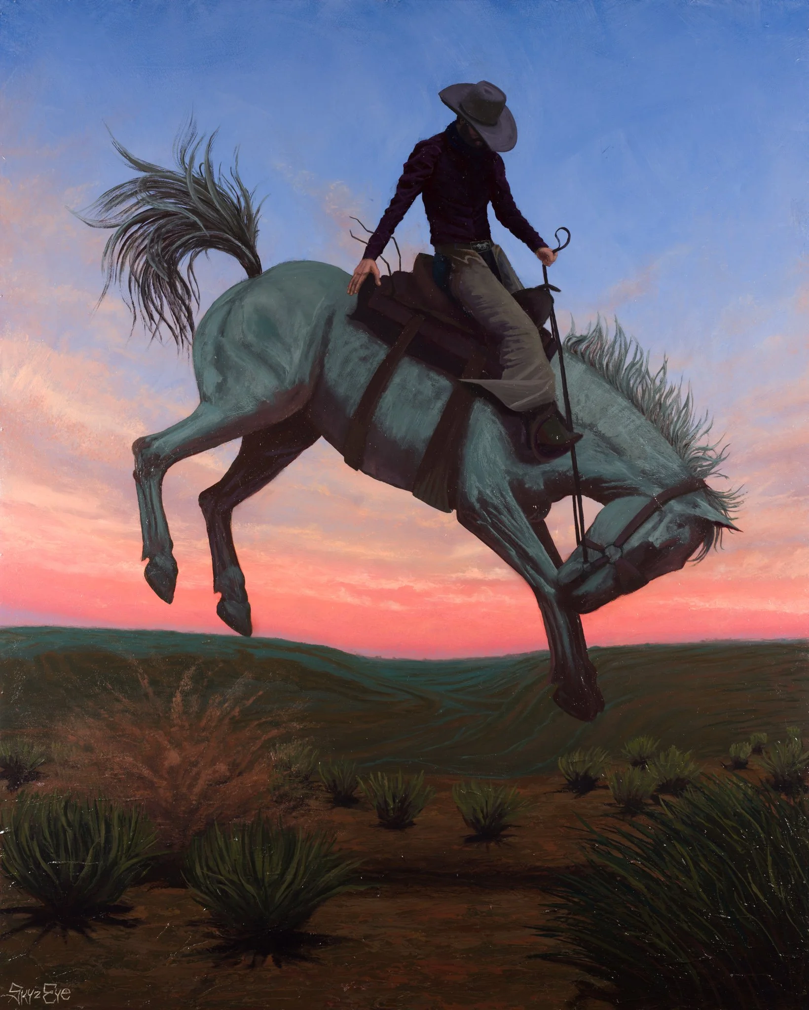 West of Sundown - Original Painting