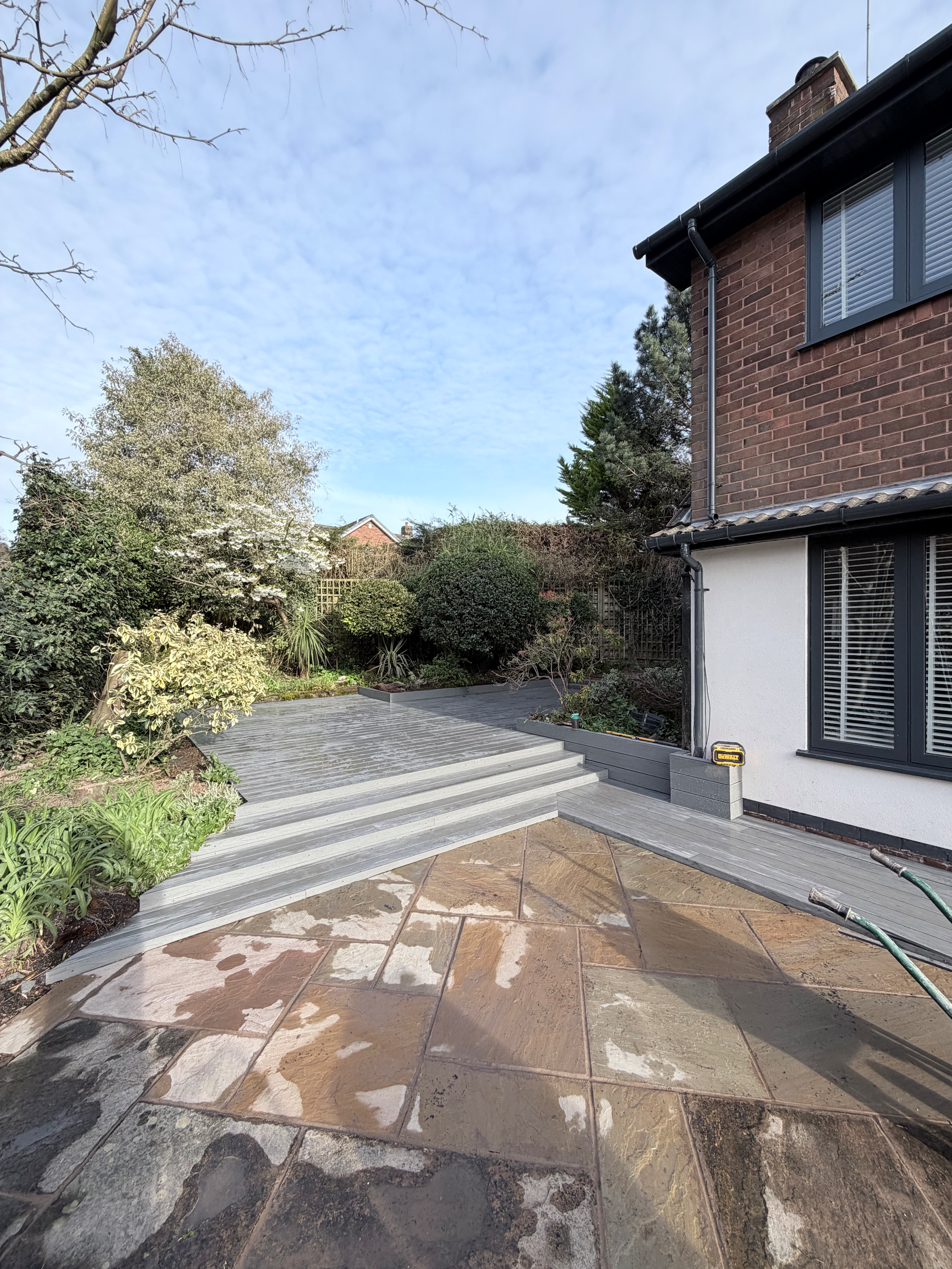 Modern garden renovation project in Stourbridge by professional contractors