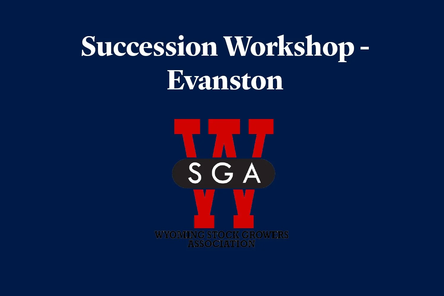 Succession Workshop - Evanston