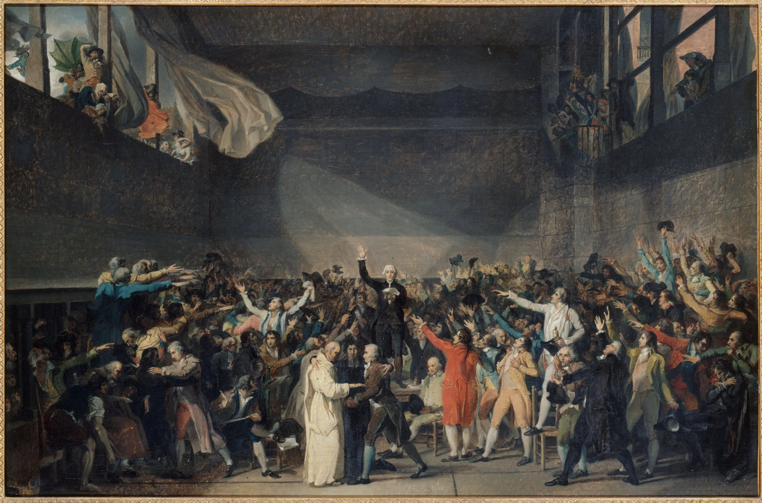 The Tennis Court Oath by Jacques-Louis David