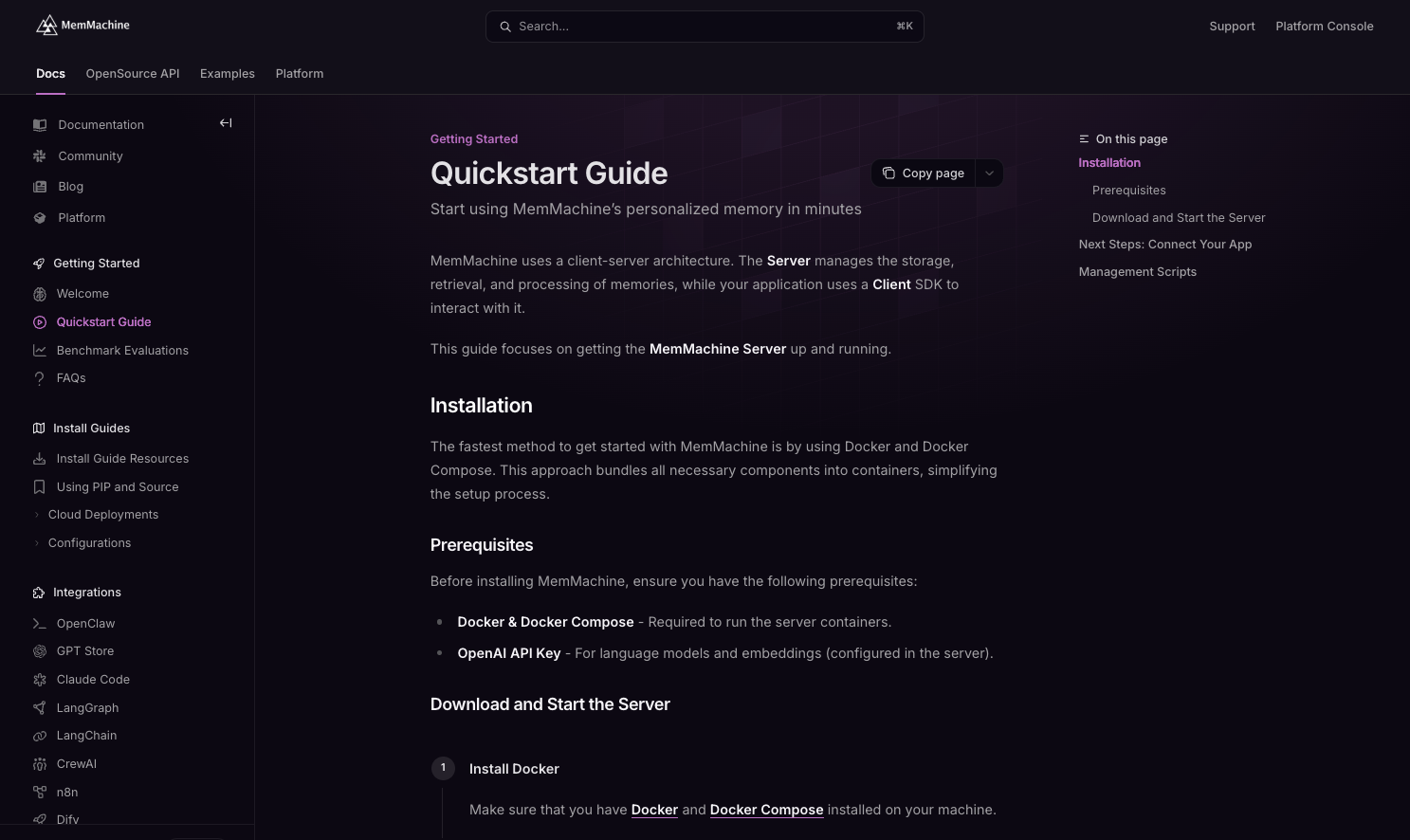 The Quickstart Guide takes what was a very complex, unstructured process and simplifies it for the user to understand.