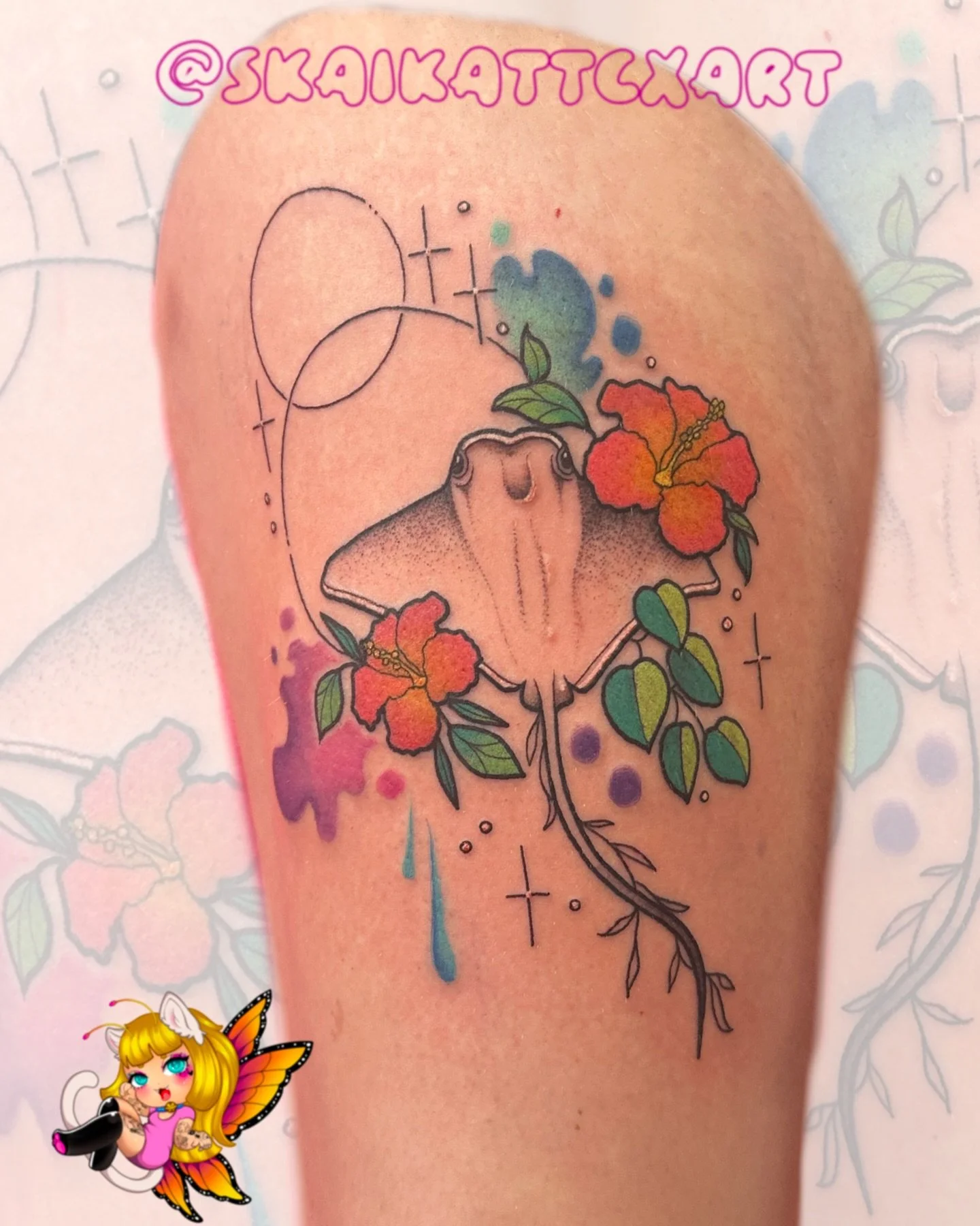 😌⭐️🩷 this was fun eep 🥲🌈 #tattoosindallas #dallastx&hearts;️