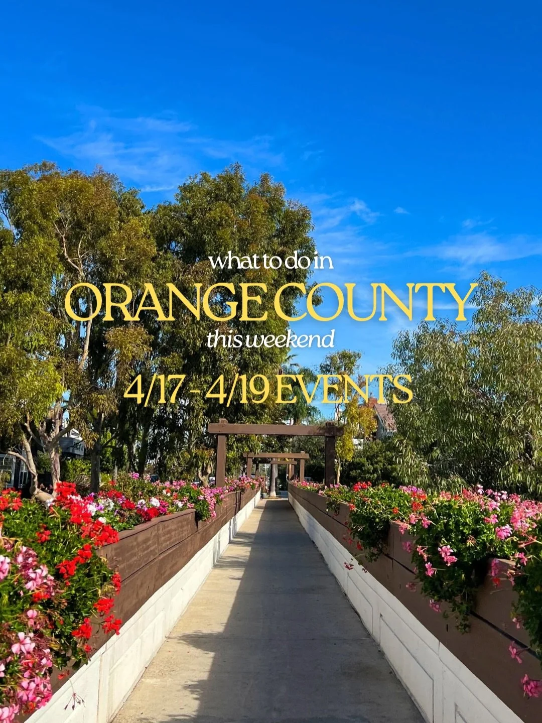 Weekend plans = sorted ✔️ full events list for the month is on my blog! 

Friday, April 17
Cacao &amp; Chill &mdash; @wellnestoc (6&ndash;7:30 PM)
Ska Night &mdash; Radiant Beer Co. &ndash; Anaheim
Newport Beach International Boat Show &mdash; @lidom