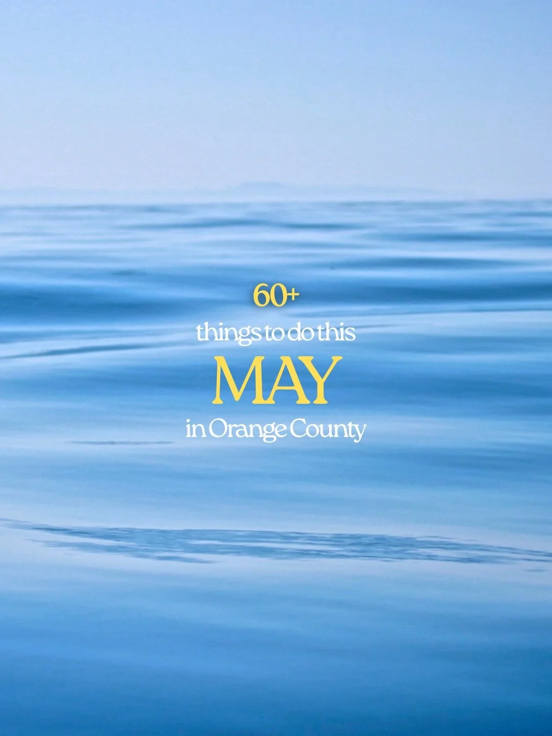 60+ things to do in Orange County this May! Sign up for my newsletter to get a monthly Orange County events roundup sent straight to your inbox so you won&rsquo;t miss out 💌 Full May list is live on the blog 👩🏼&zwj;💻

#orangecountyca #newportbeac