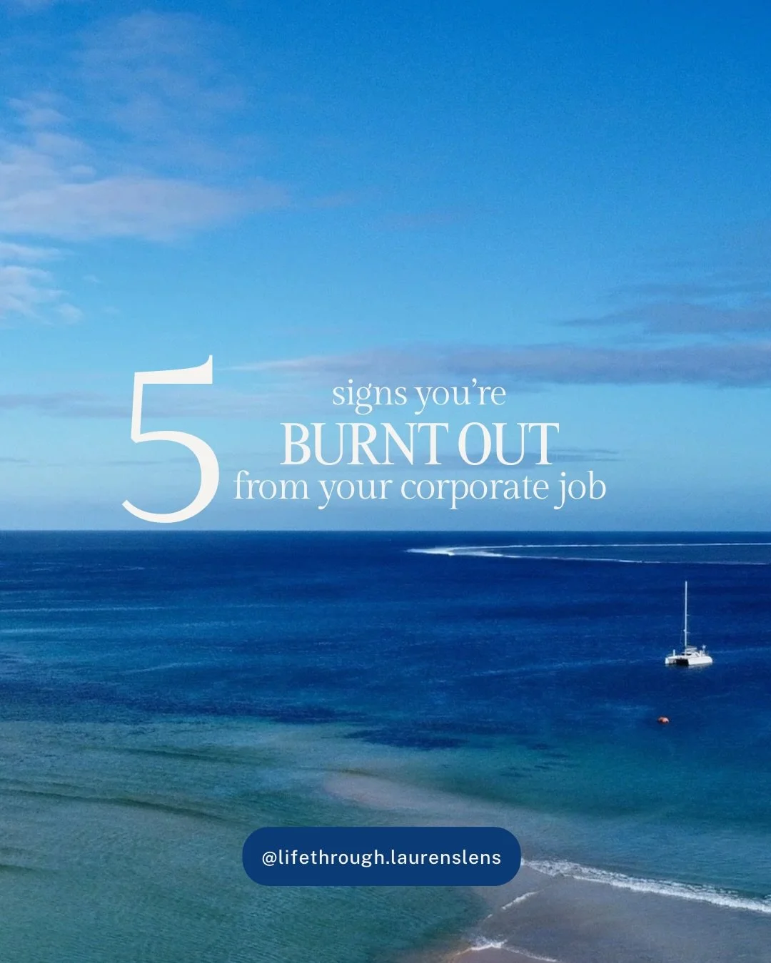 Sunday scaries, getting sick constantly, and feeling like you&rsquo;ve lost your spark &mdash; if you&rsquo;re nodding along, hi 👋🏼 you&rsquo;re in the right place. follow along for the honest, real journey out of burnout and back to yourself 🌞🌊
