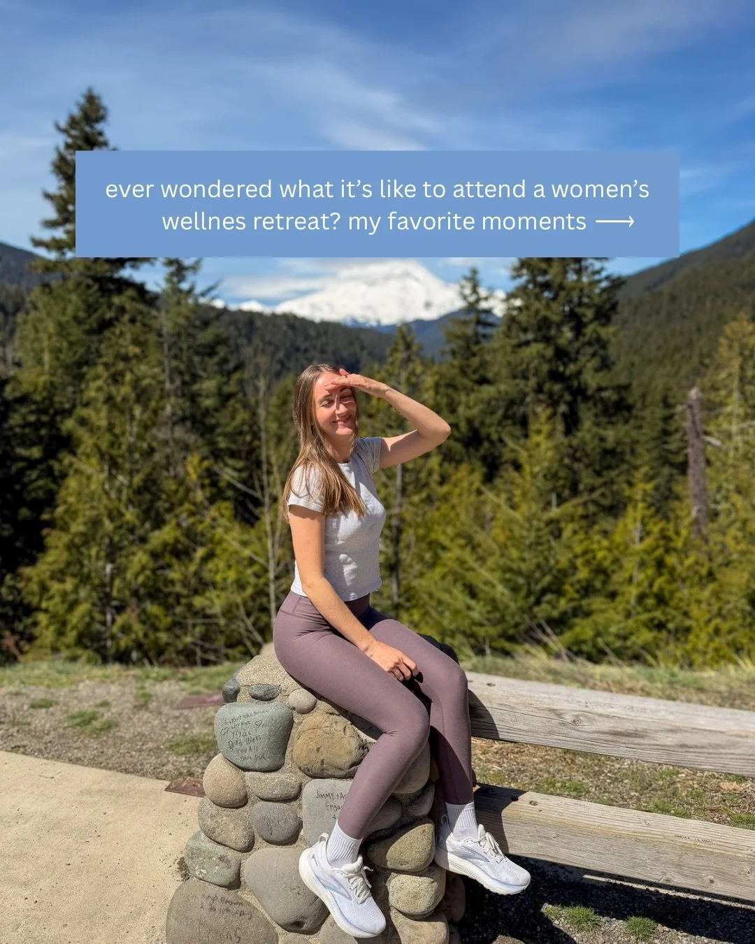 women&rsquo;s wellness retreat in the mountains in washington state last month was exactly what i needed 🏔️🧘🏼&zwj;♀️🤍 have you ever attended a retreat like this before? 

📷 photos by our wonderful photographer @evangelea | retreat by @thepeakmot