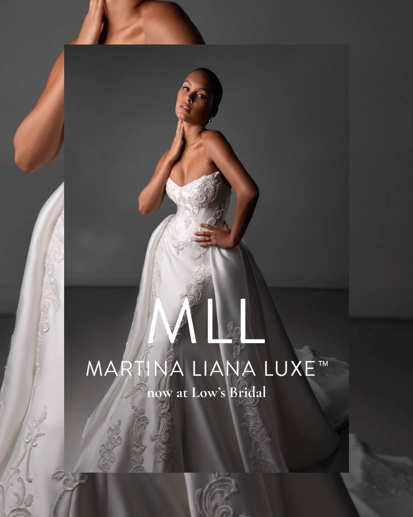 We are so excited to announce Martina Liana Luxe is now available at Low&rsquo;s Bridal! ⁠
⁠
✨️Martina Liana Luxe is designed for the bride with an eye for luxury, Martine Harris incorporated intricate, handcrafted details into each design to deliver