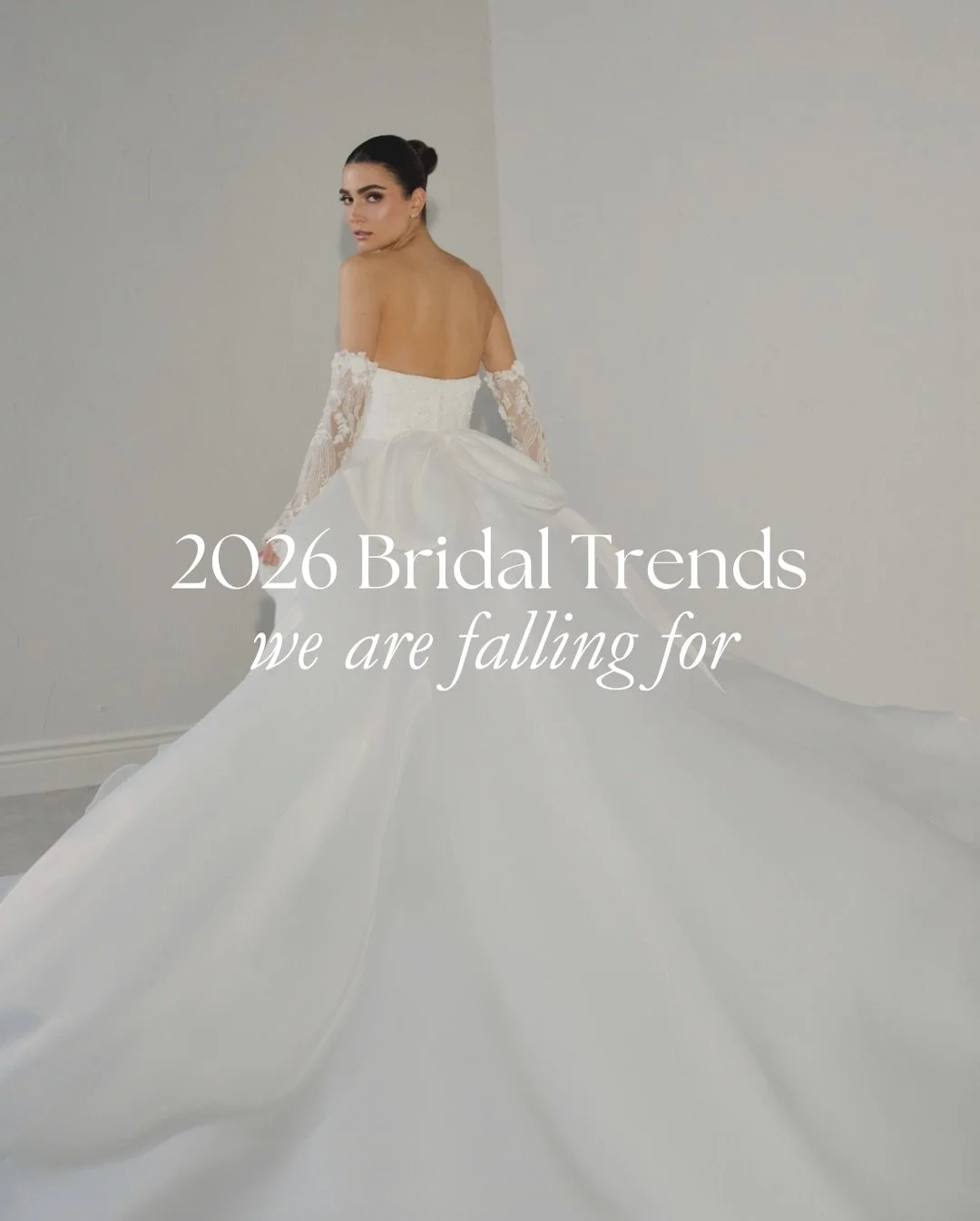 2026 bridal trends are all about you&mdash;think individuality, timeless design, and those little elevated details that make a gown feel extra special. Comment the trend that&rsquo;s inspiring your bridal look? 💍🤍✨ 👰&zwj;♀️⁠
⁠
What are you waiting