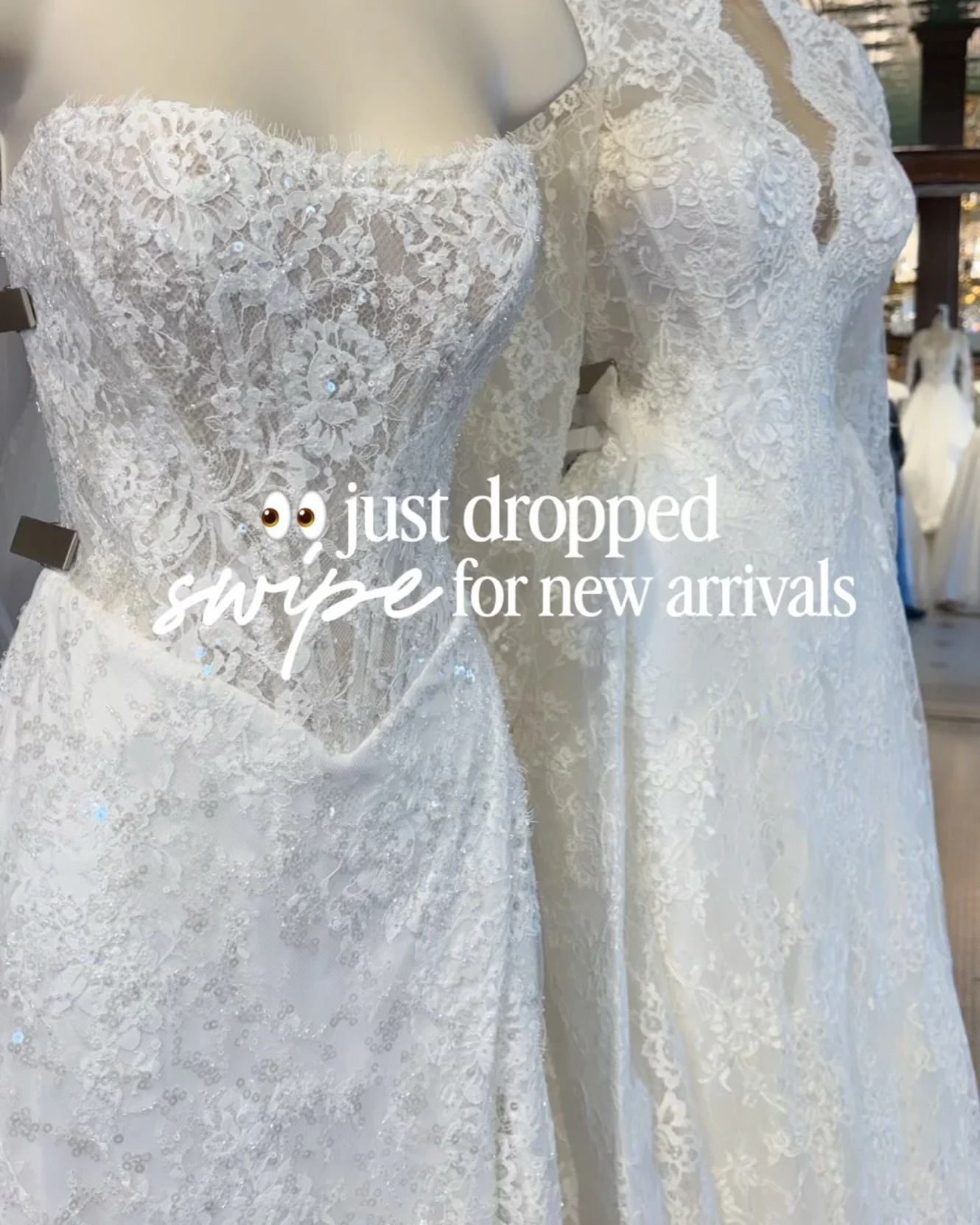 👀 New Arrivals just dropped. ⁠
Be prepared to fall in LOVE! ⁠
⁠
Make it offical&mdash; let&rsquo;s find your dream dress! 💫 ⁠
📞 870-734-3244 ⁠
💻Request your appointment: lowsbridal.com/reserve