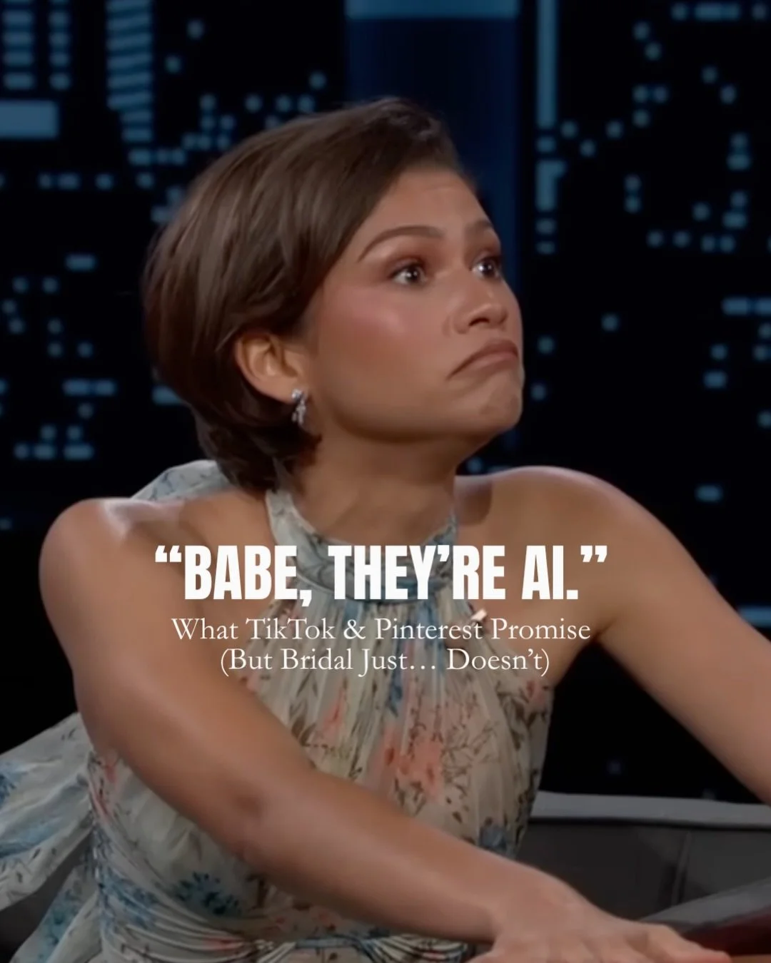 A few things TikTok and Pinterest promise, but bridal just&hellip; doesn&rsquo;t.⁠
Filters, fantasy, and &ldquo;perfect&rdquo; inspo can be fun &mdash; but real bridal shopping is about fit, fabric, and finding the dress that feels like you. ✨⁠
⁠
⁠Re