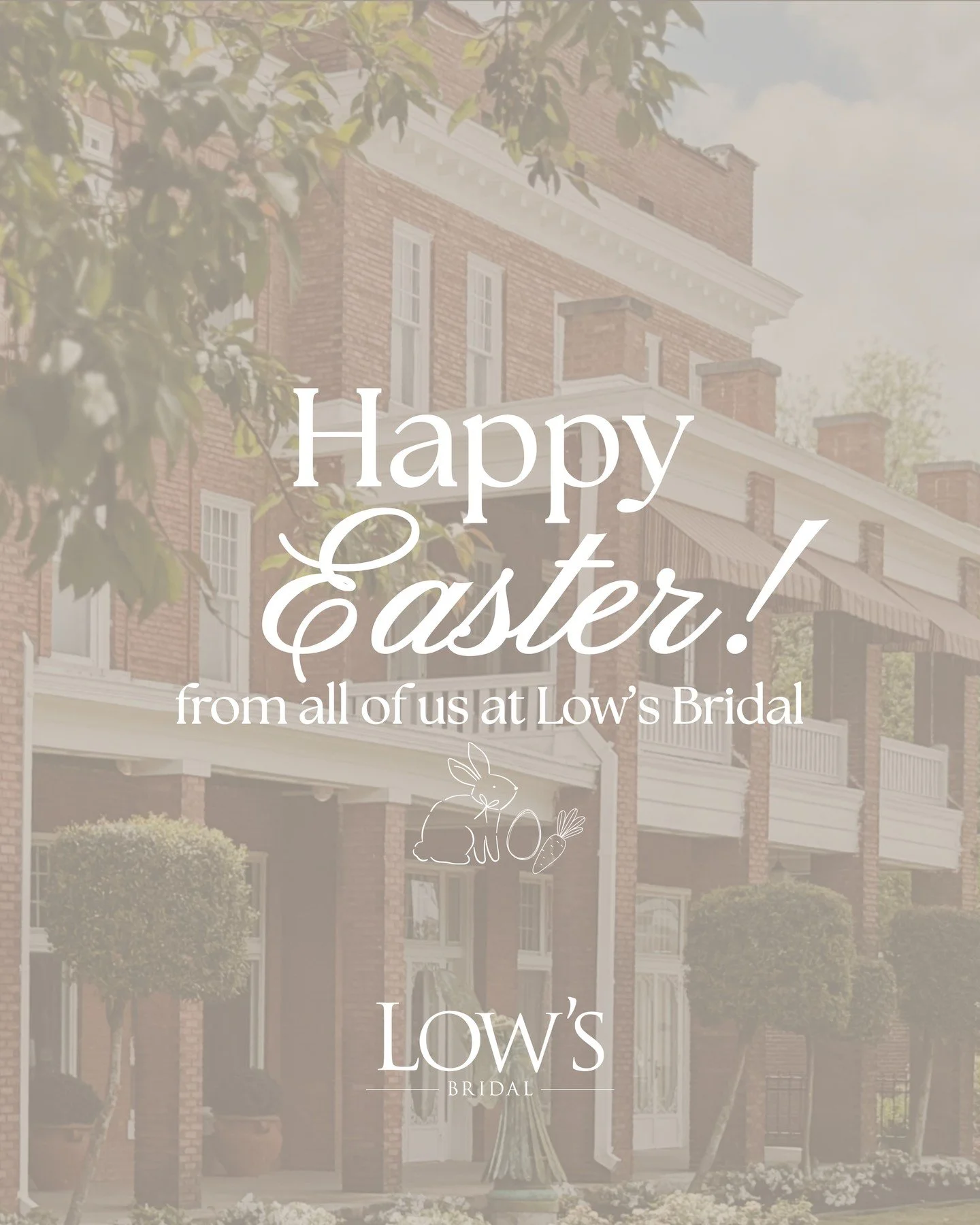 🌷✨ Wishing you a wonderful Easter filled with love and the warmth of family. From our Low's Bridal family to yours, here&rsquo;s to celebrating moments that truly matter! 💖⁠
